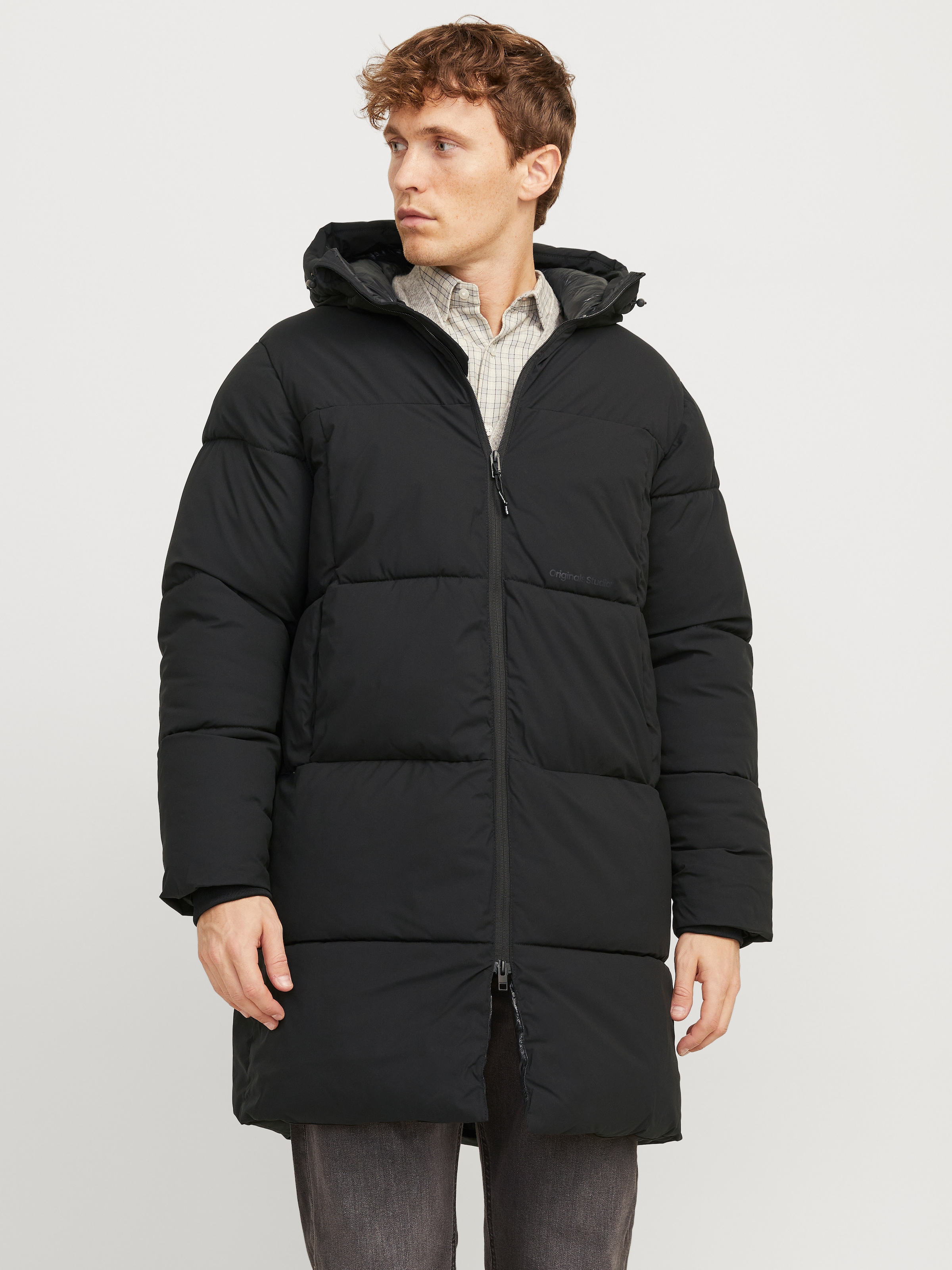 Steppjacke »JORVESTERBRO LONG PUFFER AW24 SN«, mit Kapuze