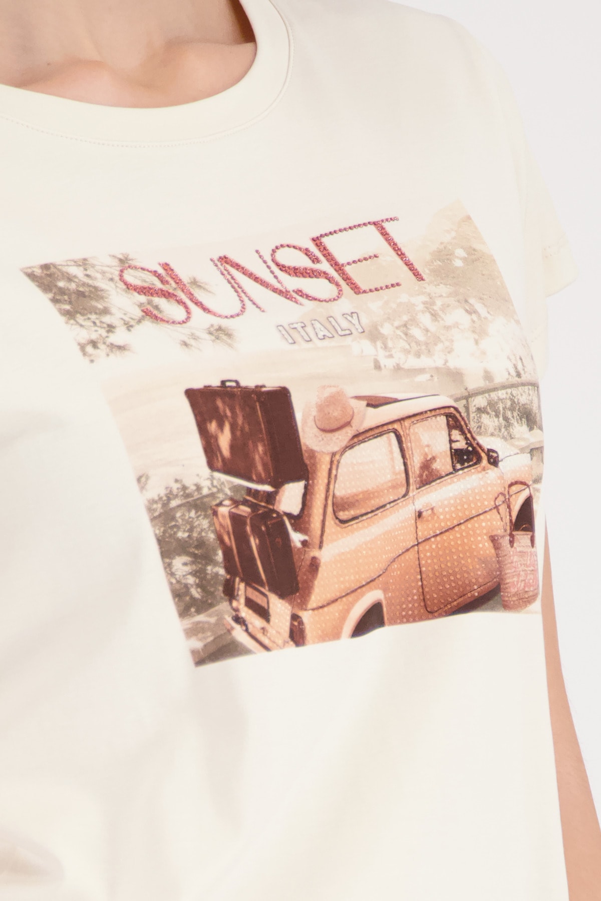 Monari T-shirt »Shirt Auto« Regular fit mit Autoprint