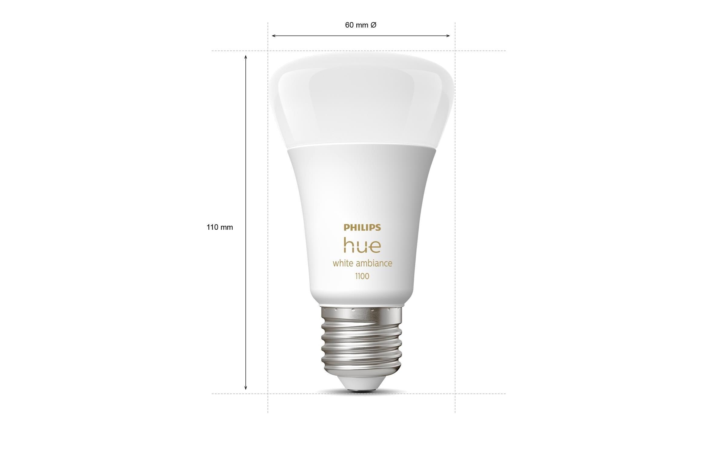 Philips Hue Spezialleuchtmittel »White Ambian«, E27, Neutralweiss-Tageslichtweiss-Kaltweiss-Warmweiss