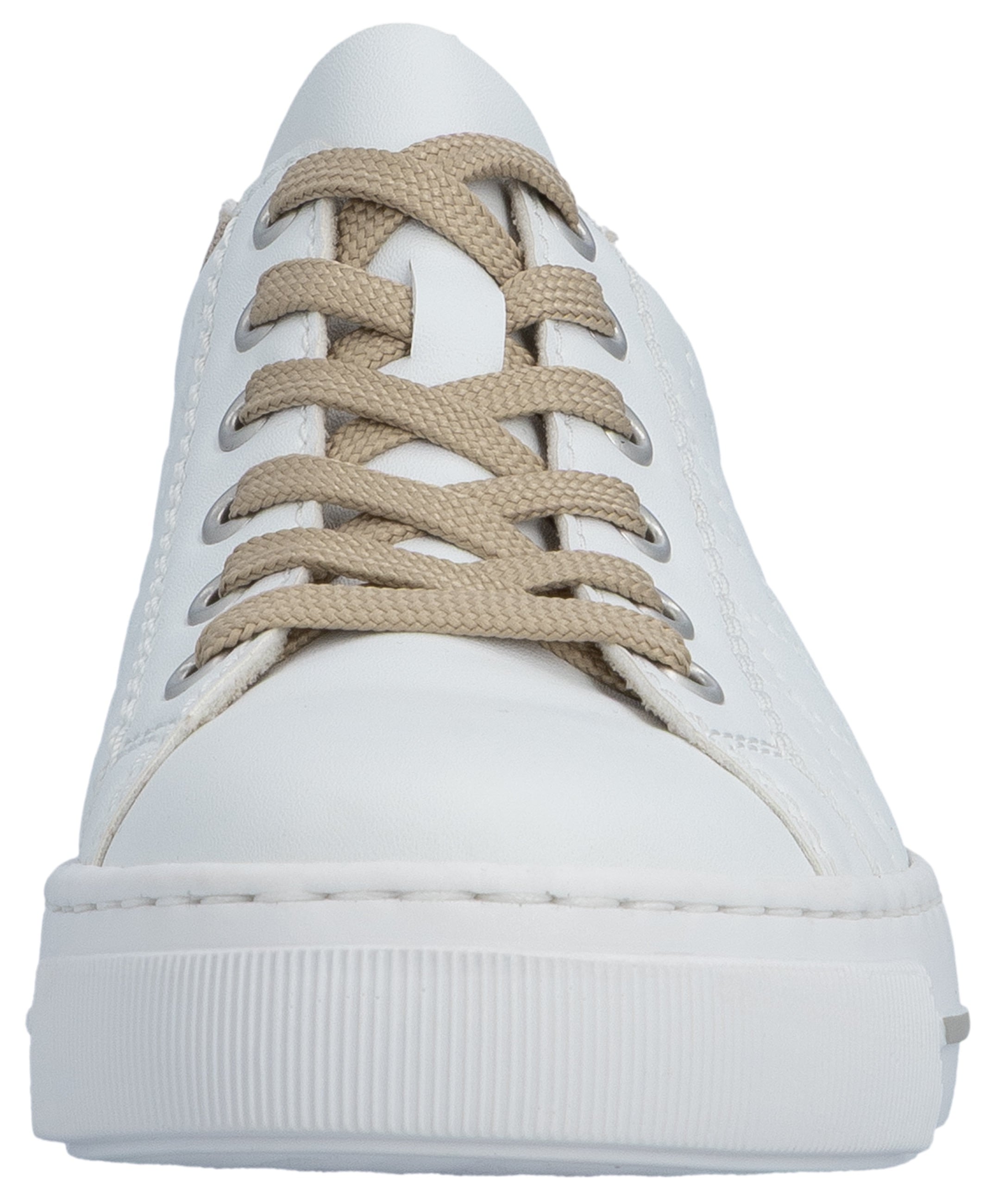 Rieker Baskets à plateforme  harmonischen Kontrastdetails, Freizeitschuh, Halbschuh, Schnürschuh