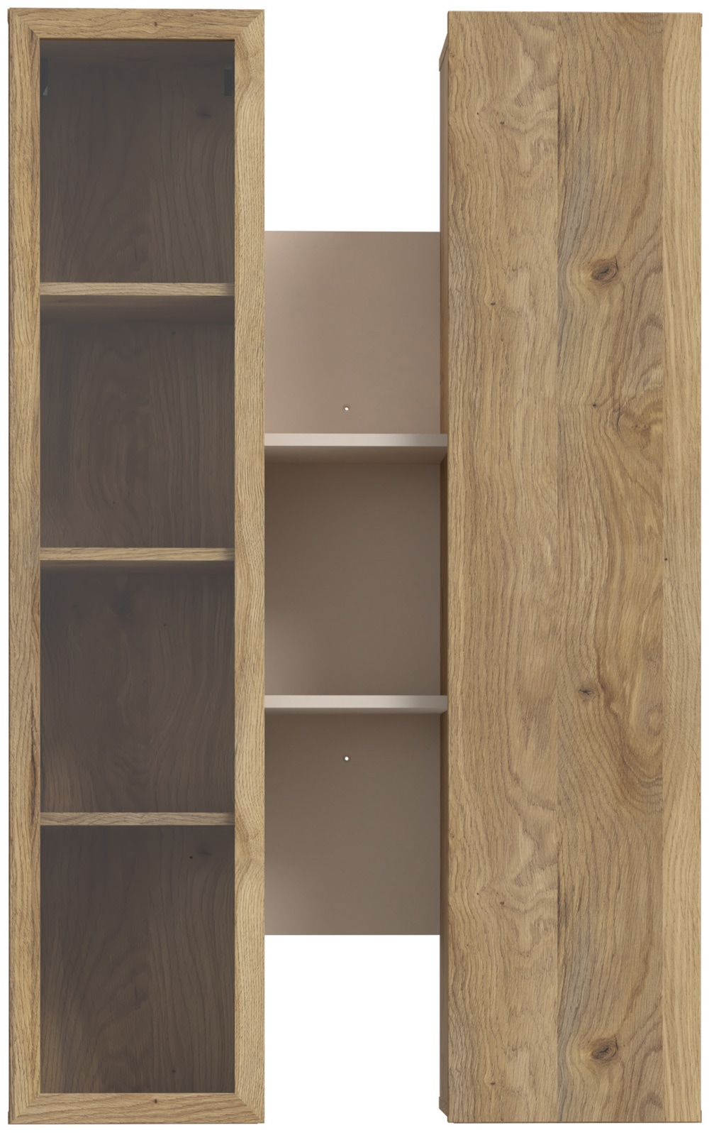 Image of FORTE Hängevitrine B/H/T 84,2/134,6/33,9 cm Soft Close, Wandmontage