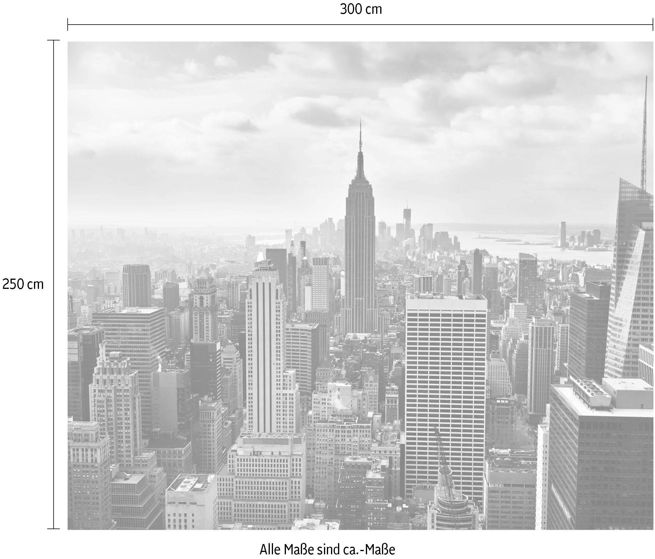Komar Vliestapete »Digitaldruck Vlies -  NYC Black and White - Grösse 300 x 250 cm« bedruckt glatt Wohnzimmer, Schlafzimmer