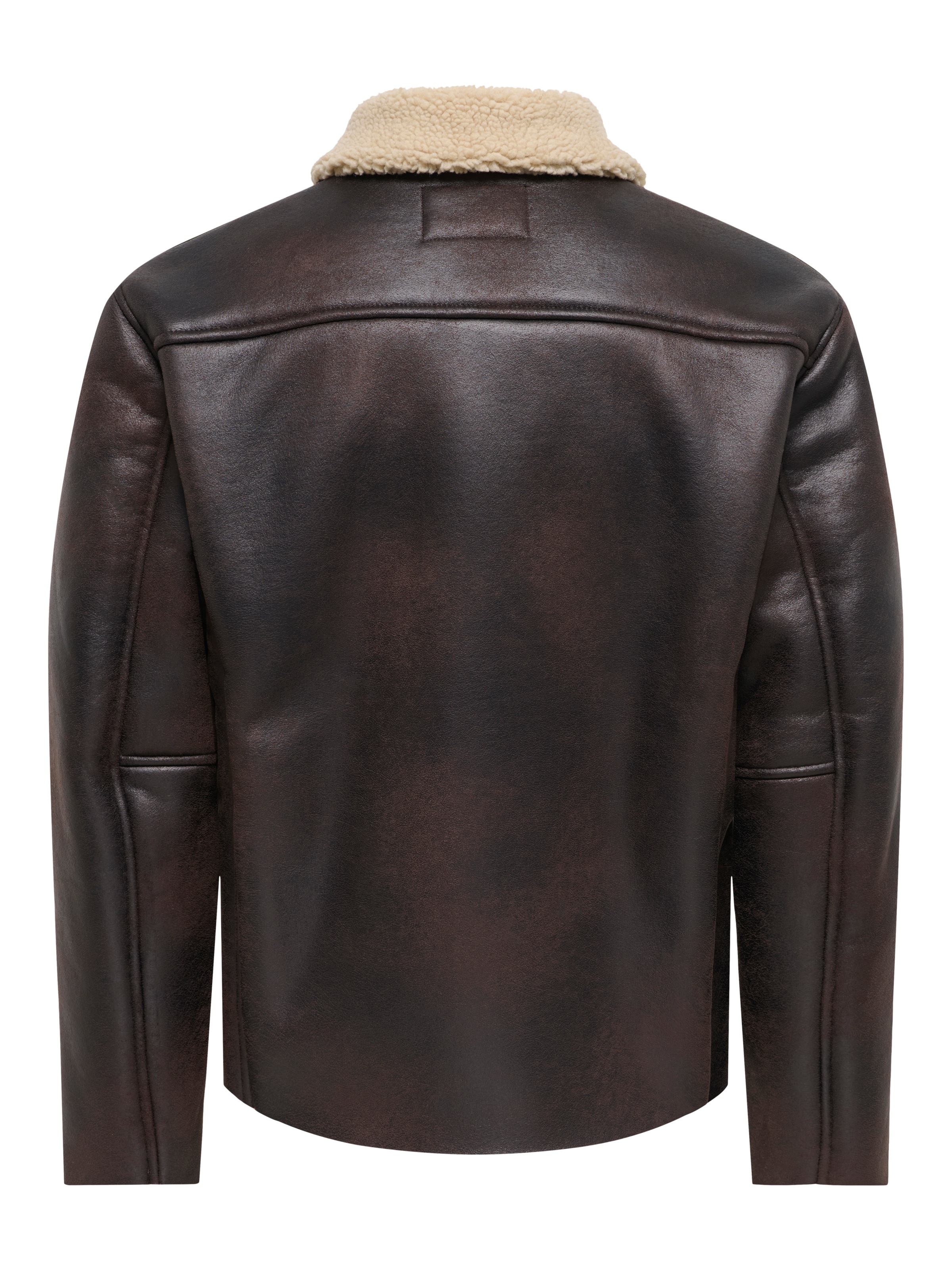 ONLY & SONS Blouson »ONSRIKER PU SHEARLING JACKET OTW VD« Polyester, regular fit