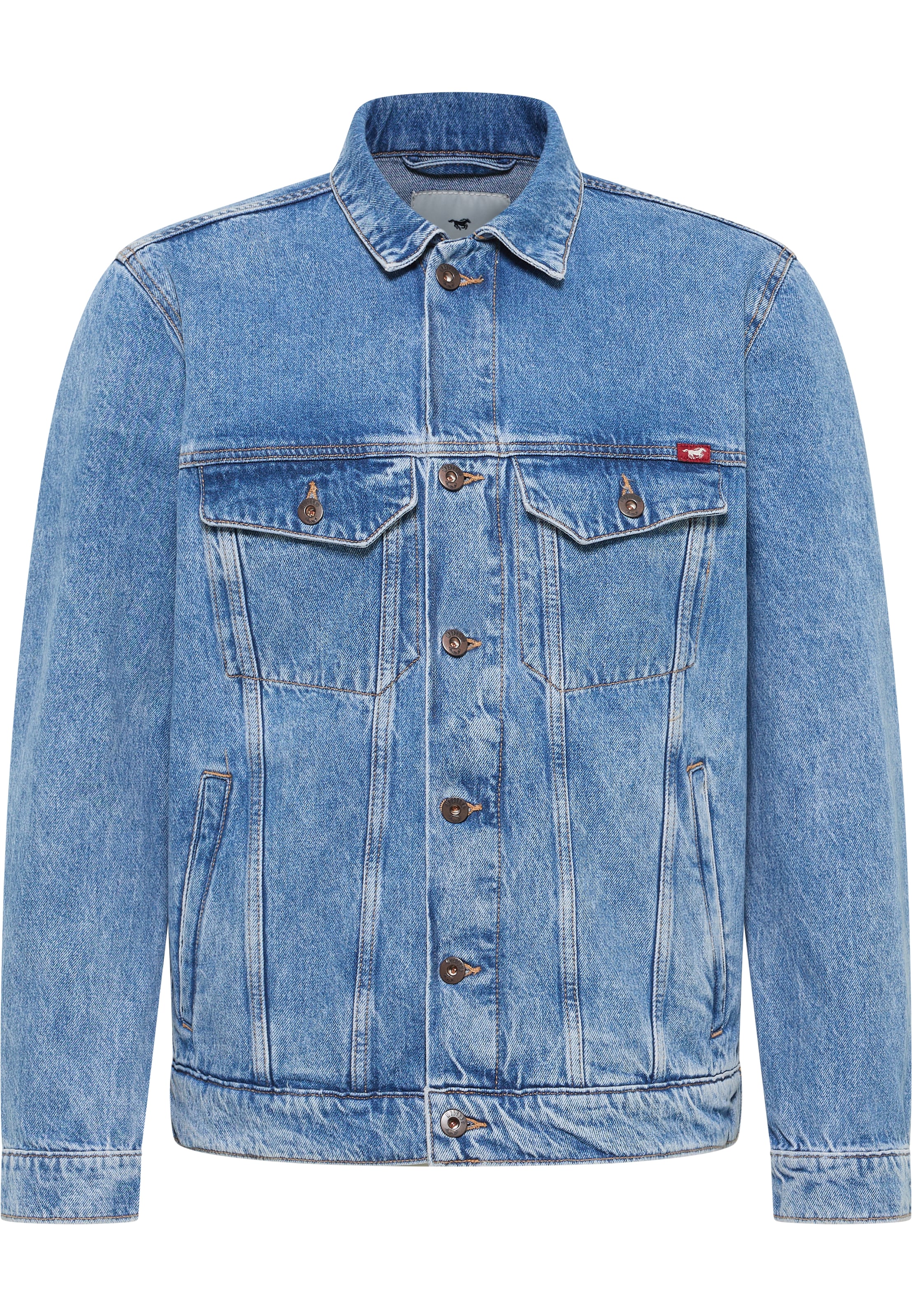MUSTANG Jeansjacke »Style Dallas«, ohne Kapuze, mit Knopfleiste
