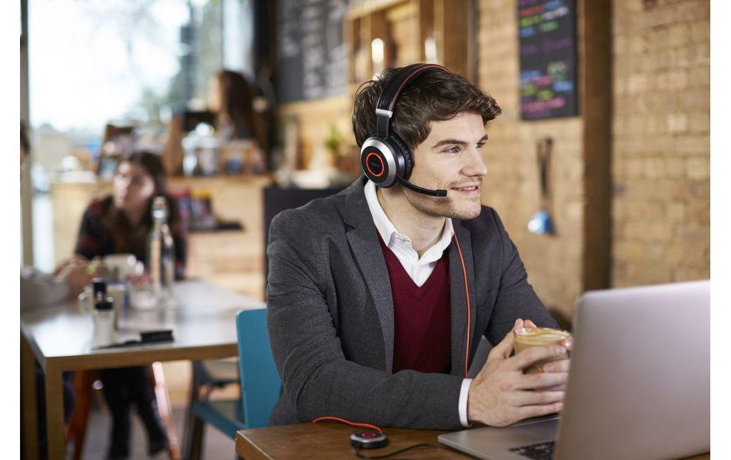 Jabra Headset »Evolve 80 UC Duo«, Active Noise Cancelling (ANC)