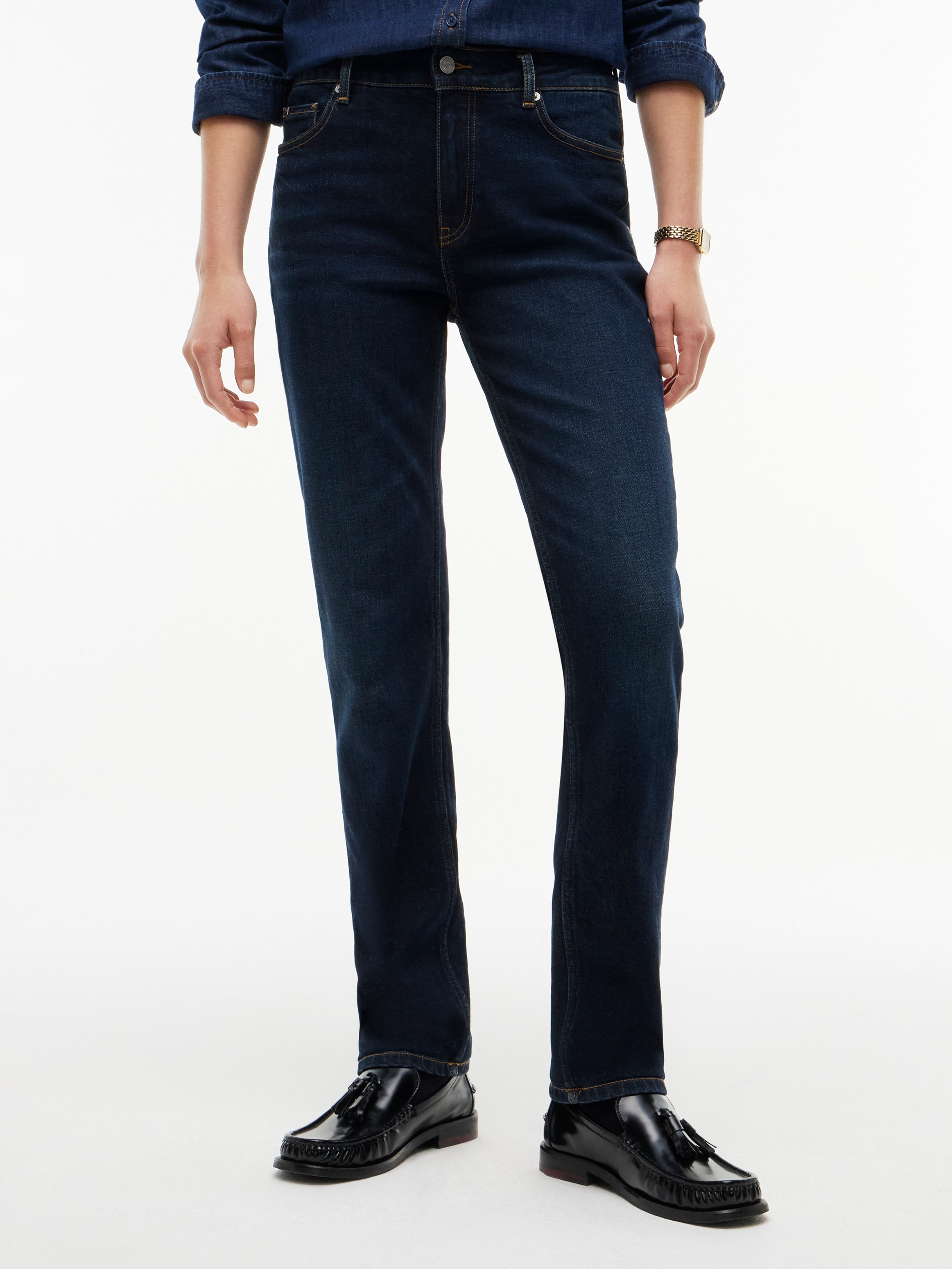 Image of Tommy Hilfiger Slim-fit-Jeans "HARLOW MID RISE SLIM ESSENTIAL" Baumwollmischung, slim fit, mid waist