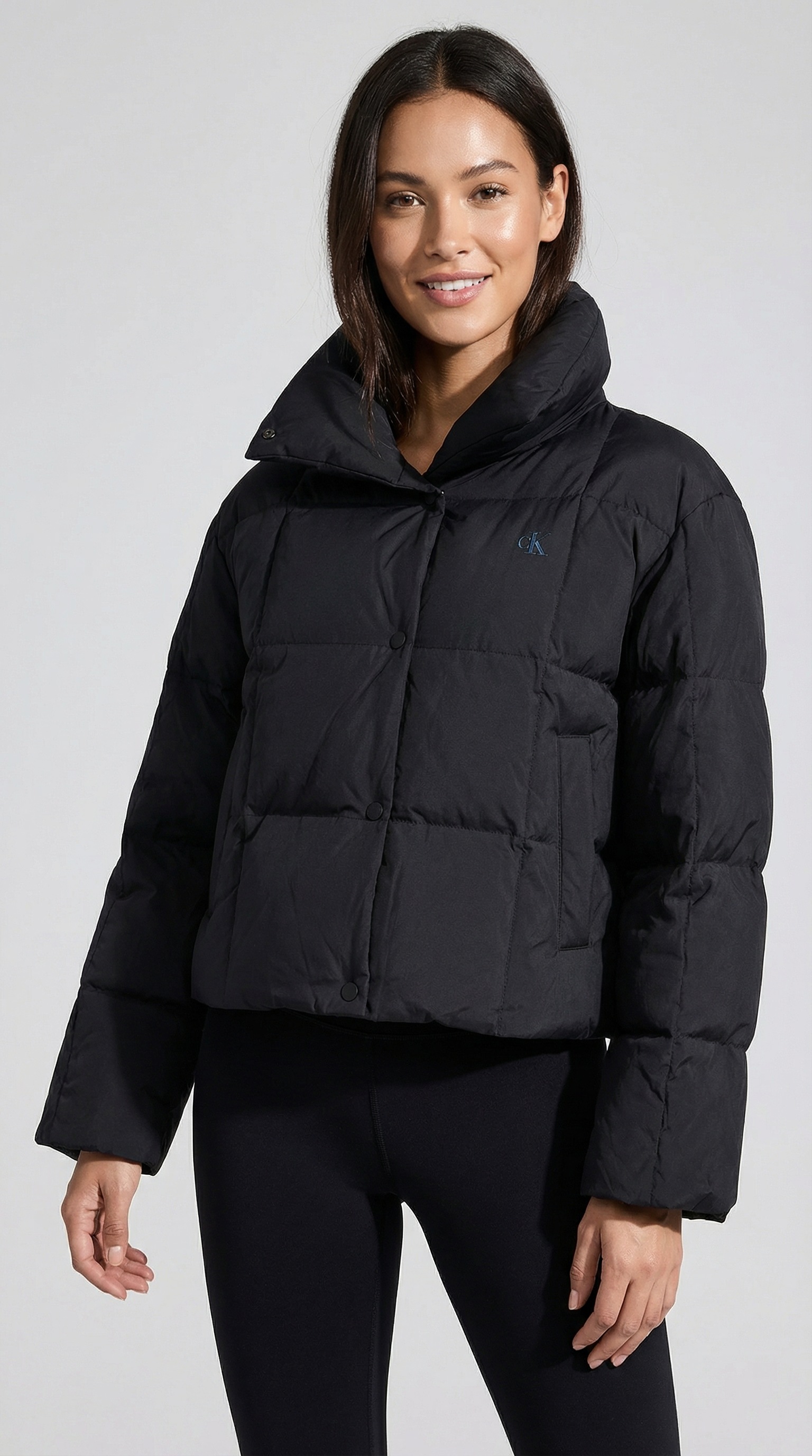 Image of Calvin Klein Jeans Steppjacke "SHORT DOWN PUFFER" ohne Kapuze Mit Rundhalsausschnitt, regular fit