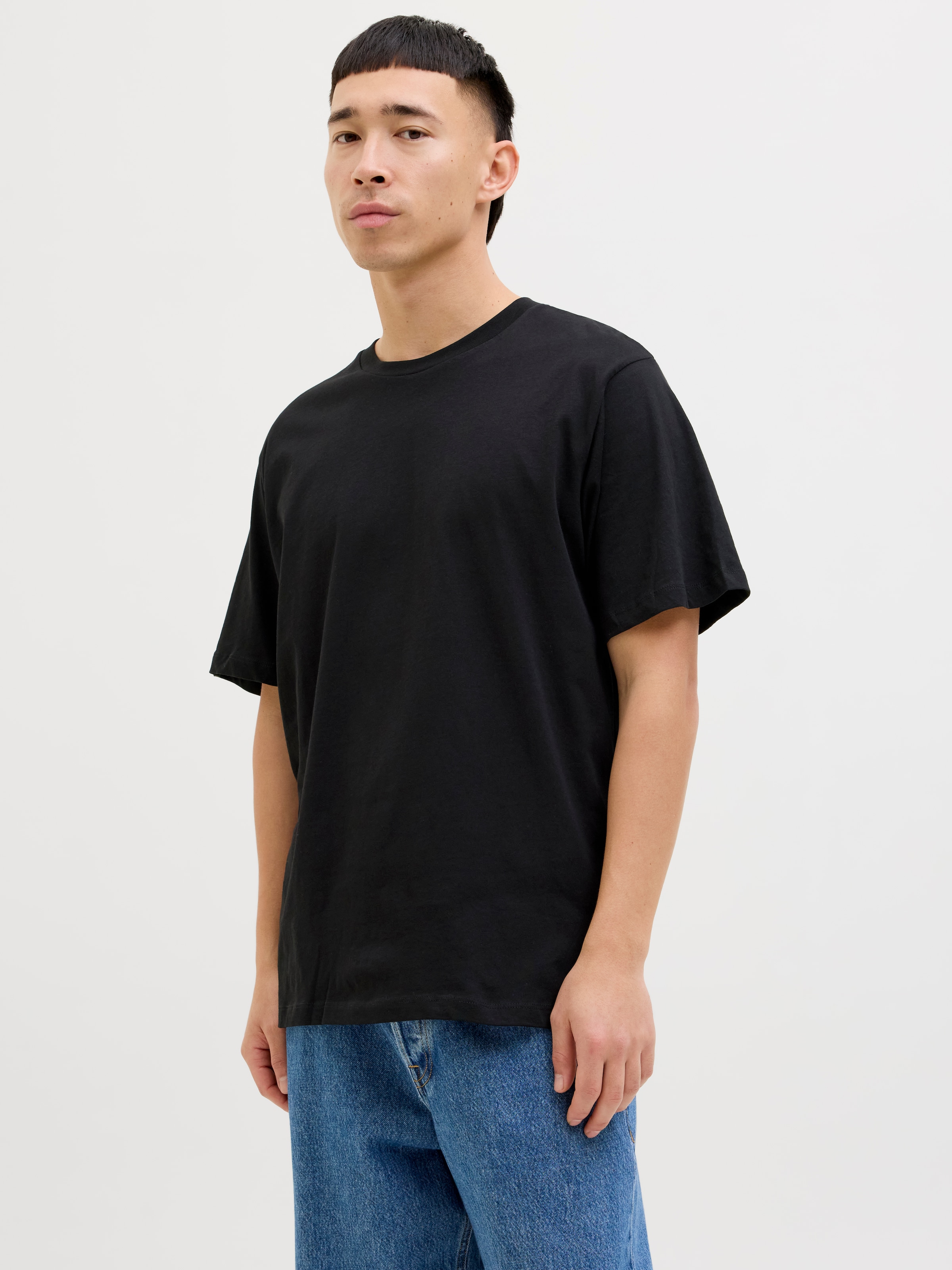 Jack & Jones Kurzarmshirt »JJHUGO LOOSE TEE SS CREW NECK 3PK MP«