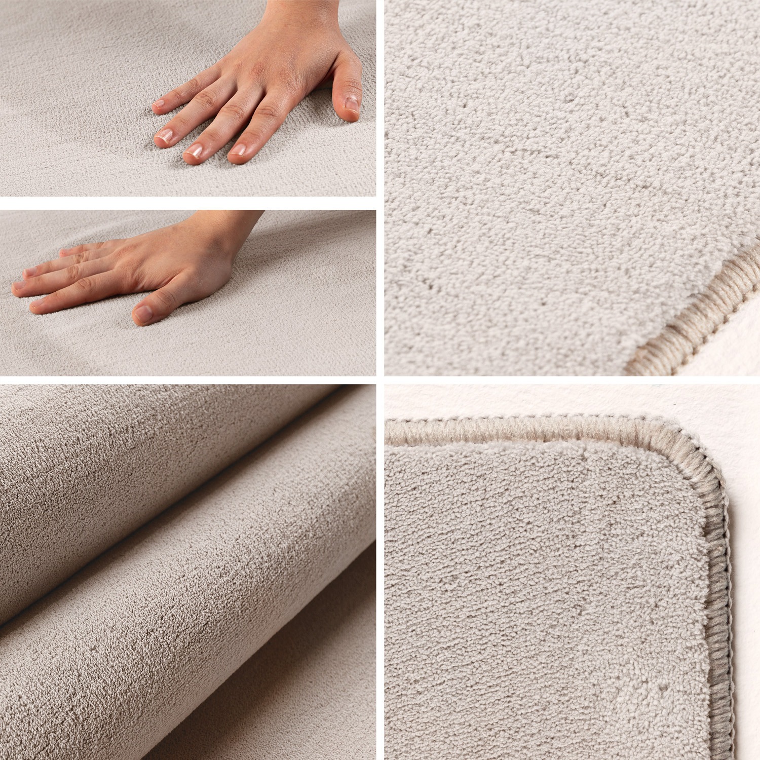 Ayyildiz Teppiche Teppich "SKY 5400, auch als Läufer und in Rund erhältlich" rechteckig 7 mm Höhe besonders weich, Softflor, waschbar, rutschfest, uni, Wohnzimmer