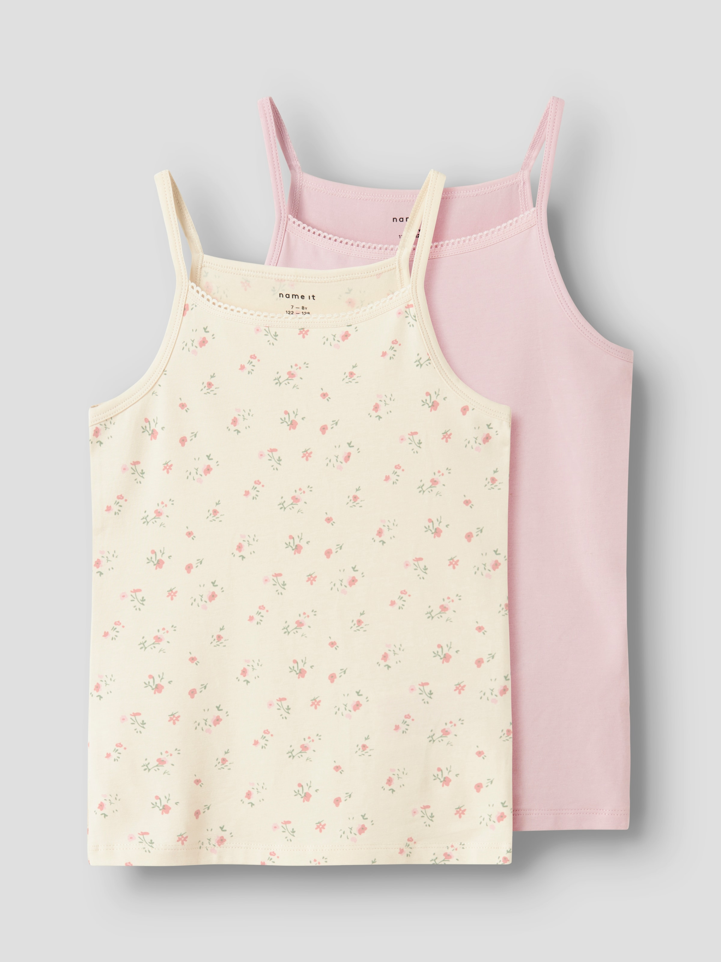 Image of Name It Unterhemd "NKFSTRAP TOP 2P FLOWER NOOS" 2 Stk.