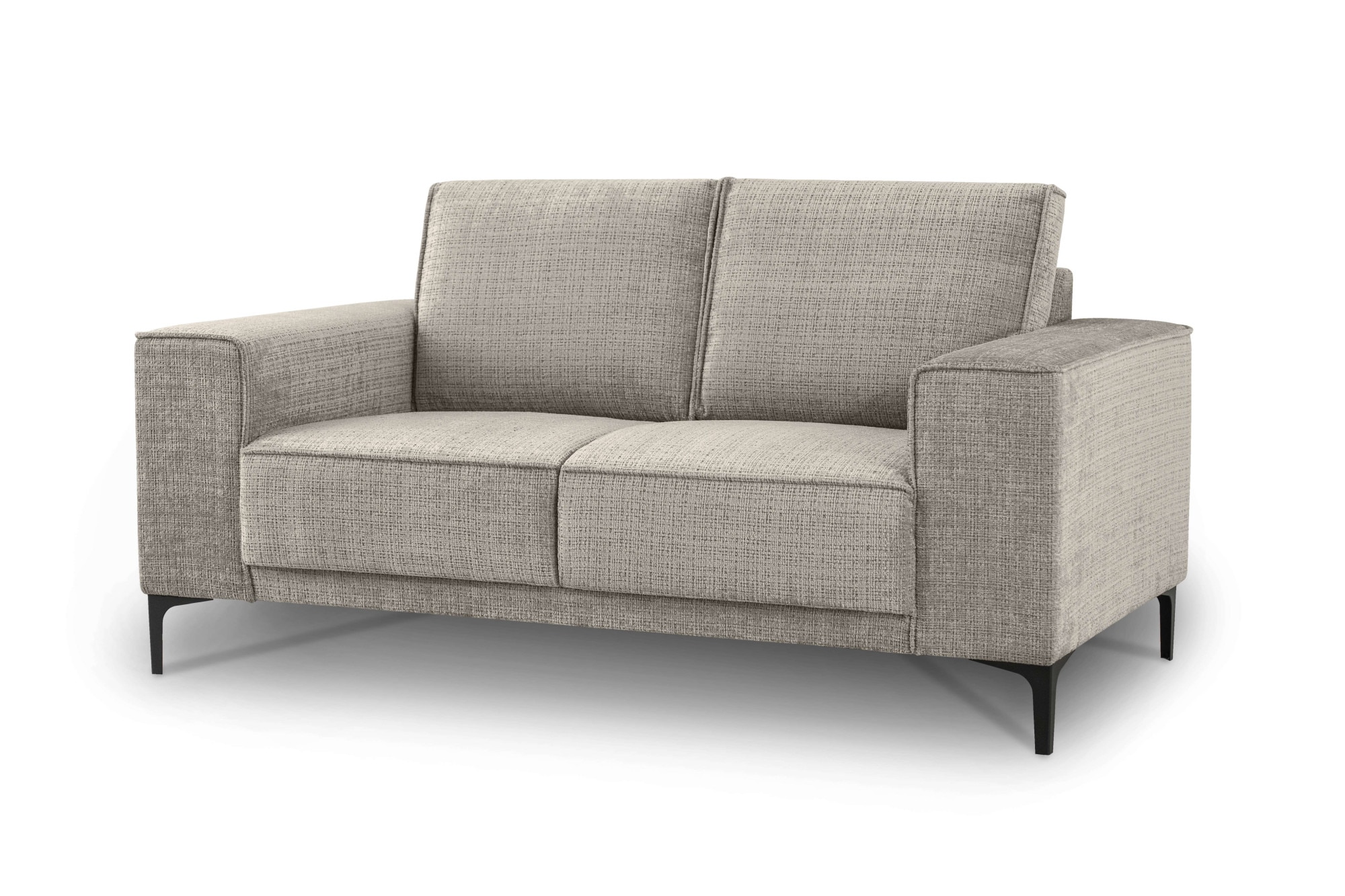 GOODproduct 2-places »OLAND Chenille, Sofa, B: 164 cm, Skandi-Design« 164 cm, suspension à vagues, design scandinave, pieds en métal