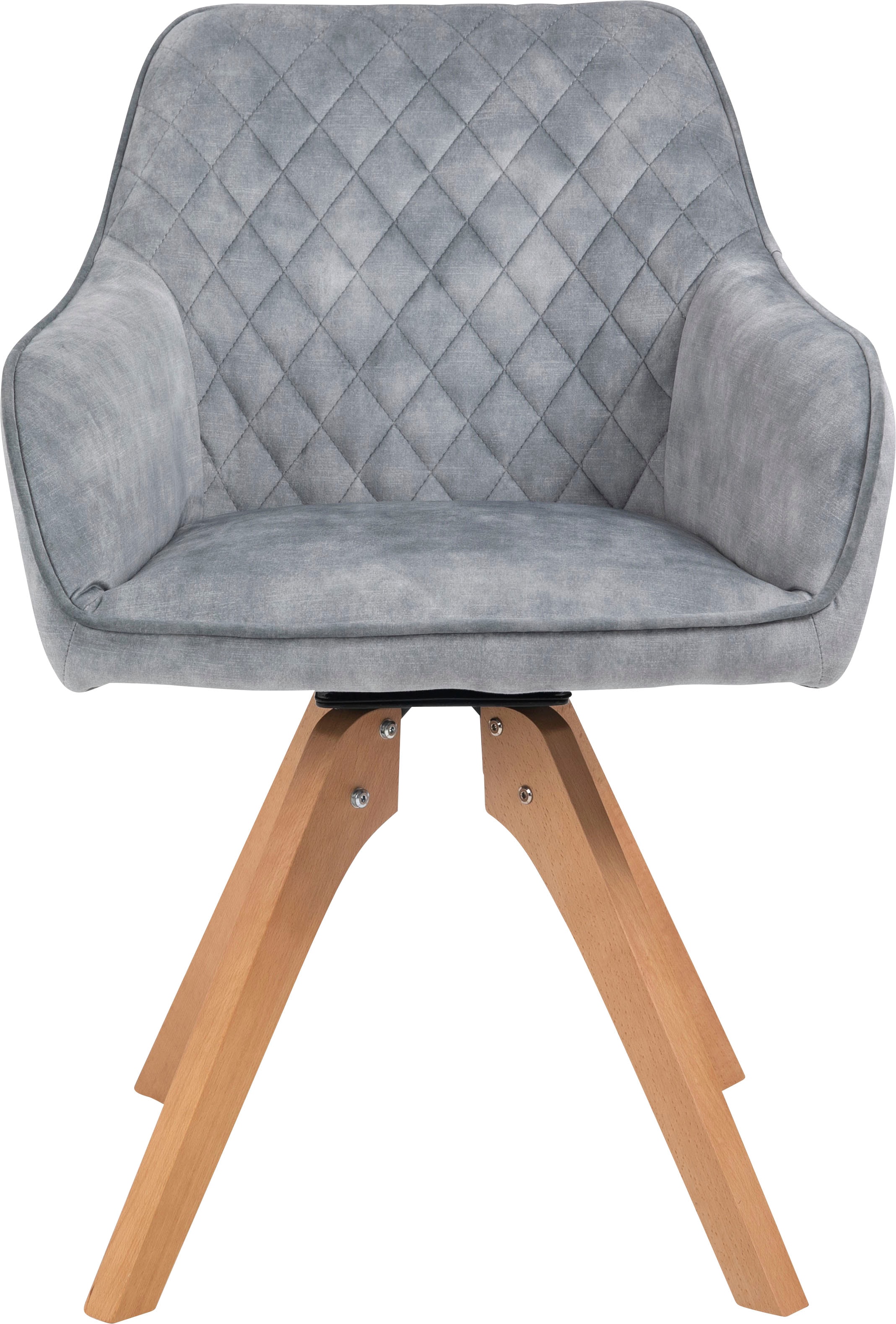 SalesFever Essgruppe »Eleganter Tisch inkl. Stühle« 5-teilige Samtverlours-Sitzgruppe, drehbare Stühle, 180cm Tischbreite