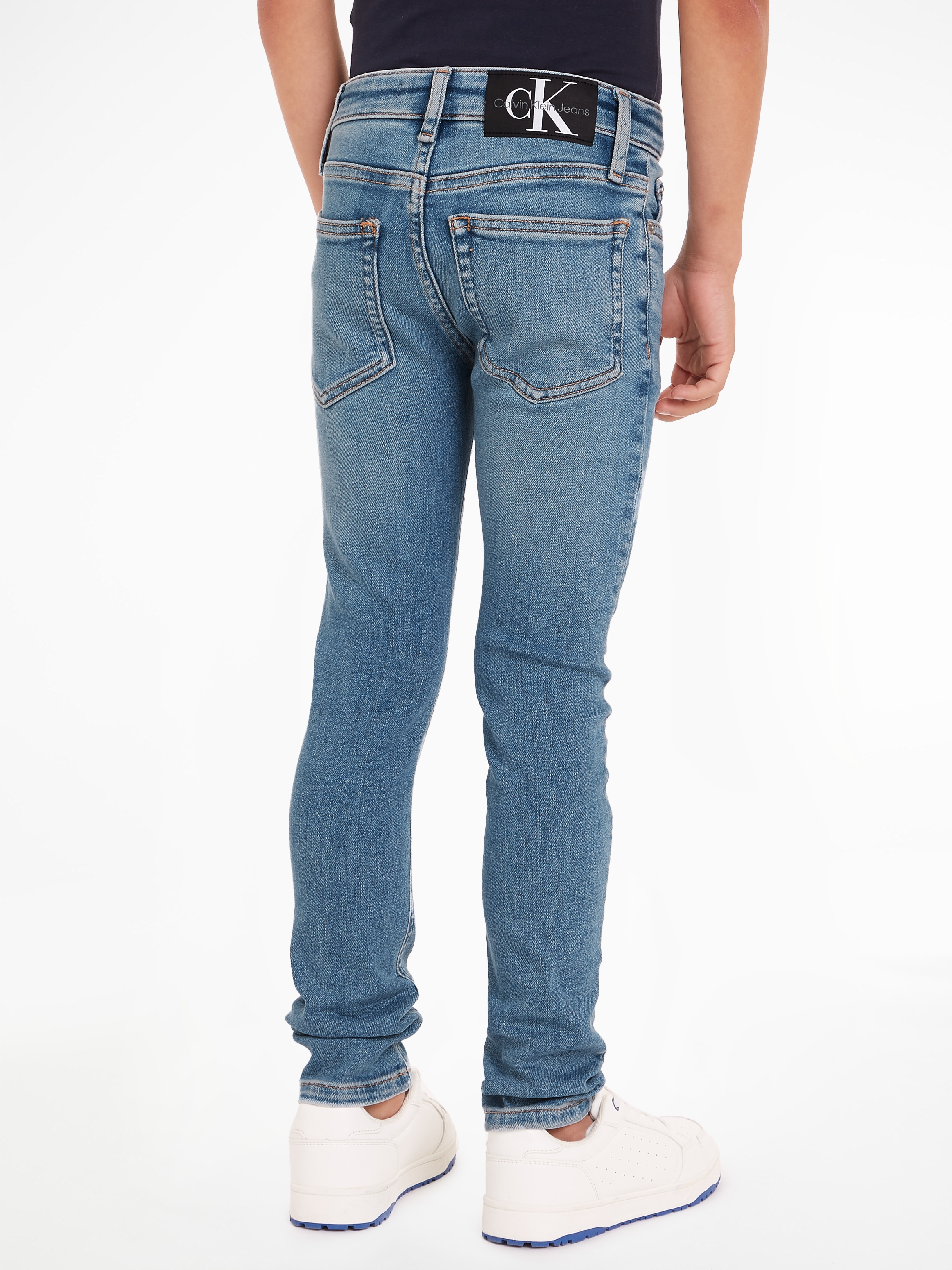 Calvin Klein Jeans Skinny-fit-Jeans »SKINNY CLOUDY BLUE STRETCH«, Kinder bis 16 Jahre
