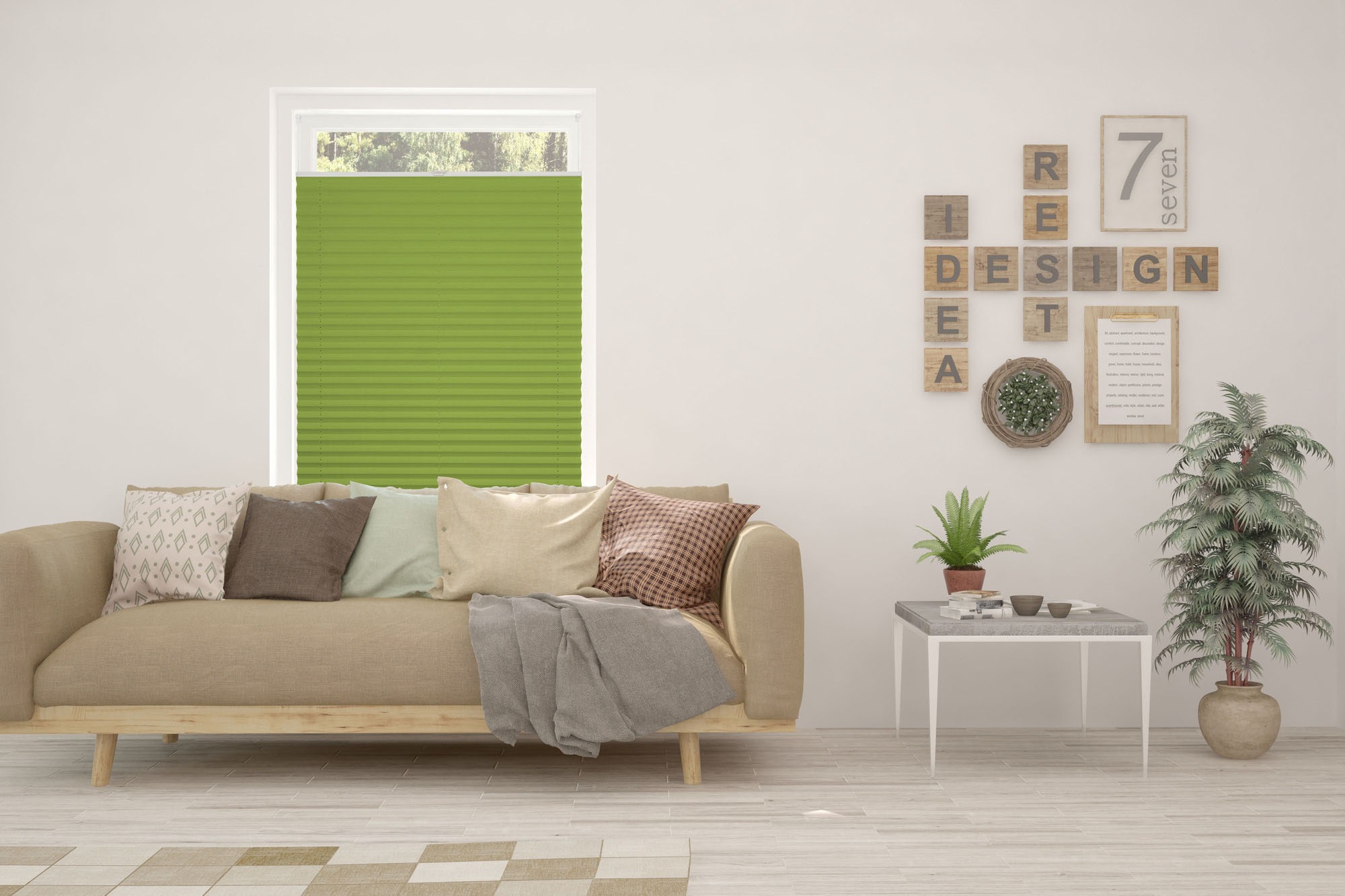 Image of mydeco Plissee nach Mass »Basic Thermo Klemmträger«, abdunkelnd, energiesparend, ohne Bohren, verspannt bei Ackermann Versand Schweiz