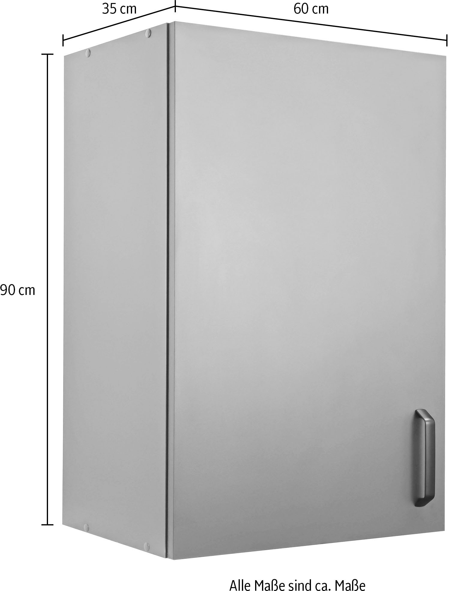 wiho Küchen Armoire suspendue »Simi« 50 bis 60 cm breit, 90 cm hoch