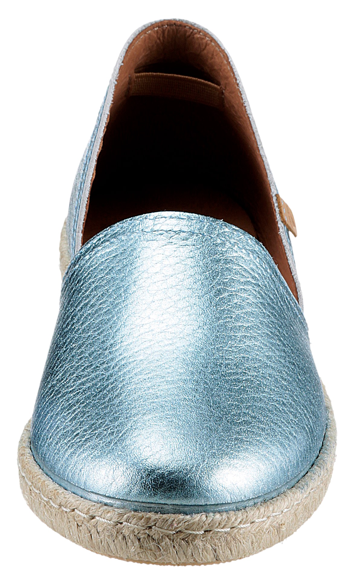 VERBENAS Espadrille »CARMEN NUCLEO METAL«, Slipper, Sommerschuh, Strandschuh im Metallic Look