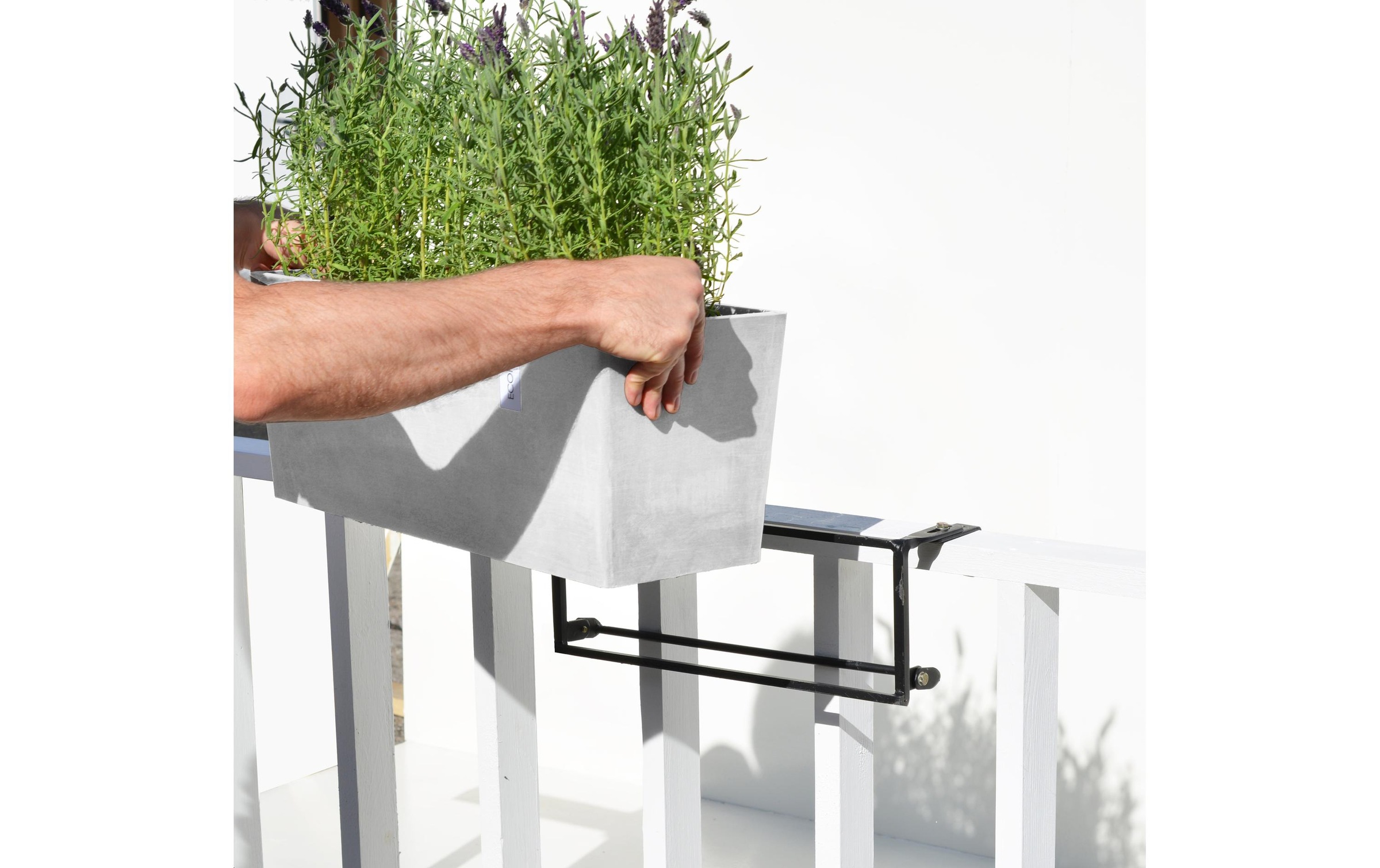 ECOPOTS Blumentopf »Hanging Bruges« Mit Aufhängesystem, integrierte Halterungen