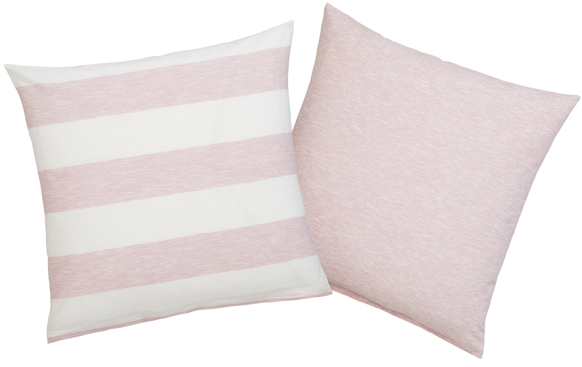 Image of GOODproduct Kissenbezüge »Jannis«, (2 St., 2x 50x50cm), In unterschiedlichen Qualitäten, GOTS zertifiziert, Streifen Design bei Ackermann Versand Schweiz