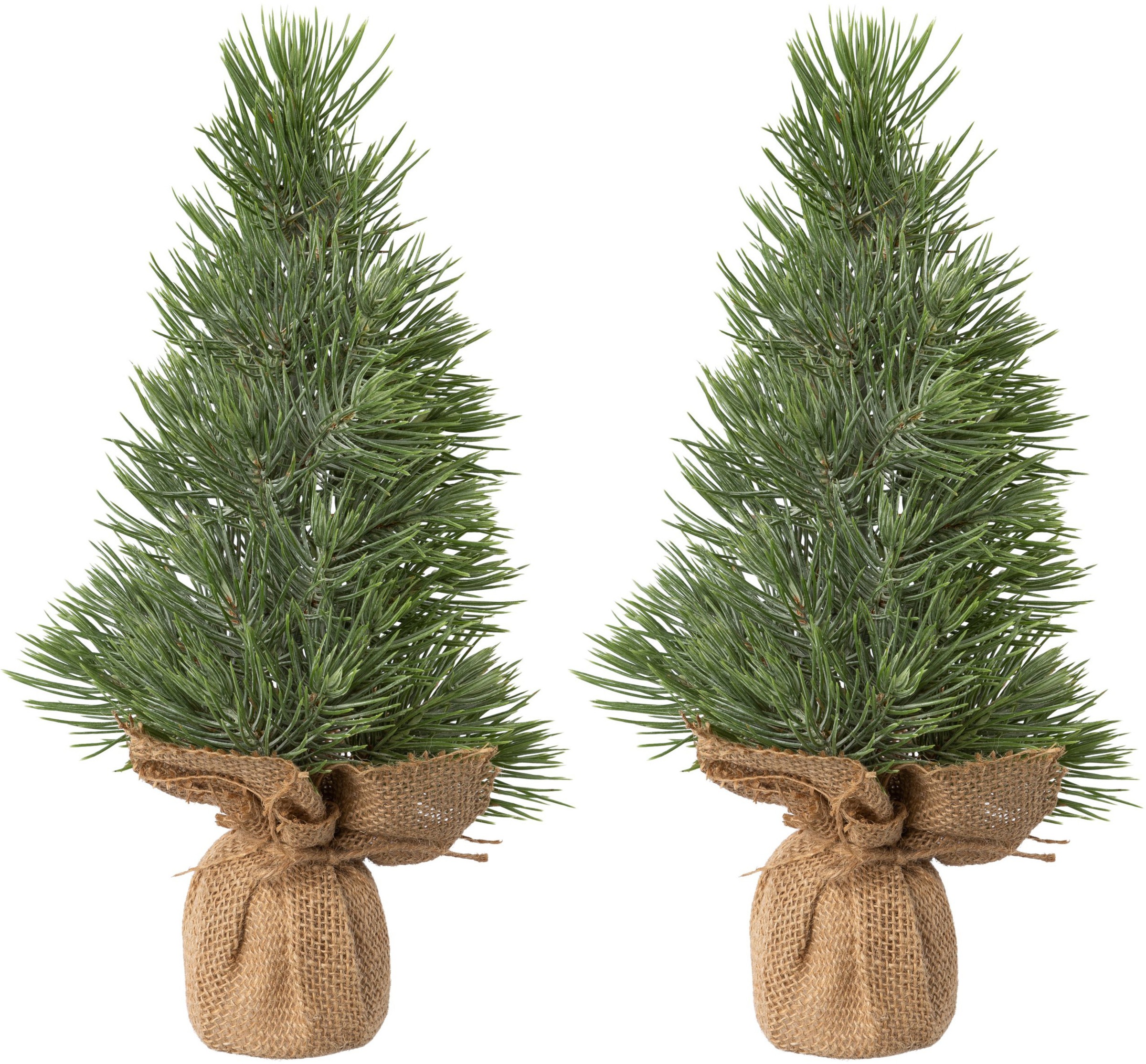 Creativ green Künstlicher Weihnachtsbaum »Weihnachtsdeko, künstlicher Christbaum, Tannenbaum«, Blaufichte, im Jutesäckchen