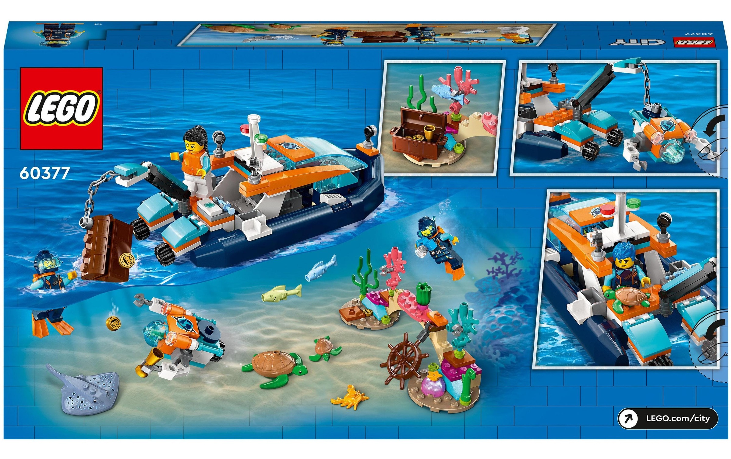 LEGO® Spielbausteine »City Meeresforscher-Boot 6037«, (182 St.)