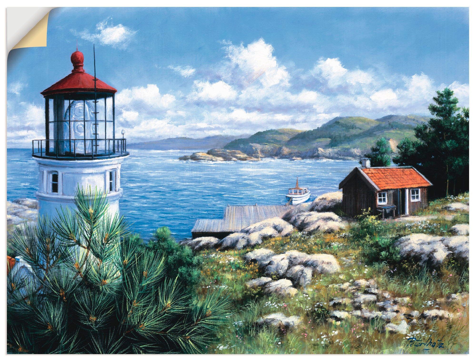 Image of Artland Wandbild »Die Suche nach …«, Gewässer, (1 St.), in vielen Grössen & Produktarten -Leinwandbild, Poster, Wandaufkleber / Wandtattoo auch für Badezimmer geeignet bei Ackermann Versand Schweiz