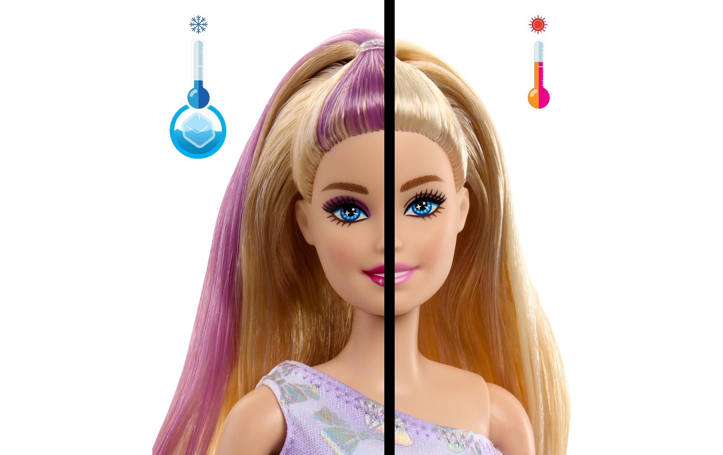 Barbie Anziehpuppe »Party Unboxed Pet Birthday Lila«