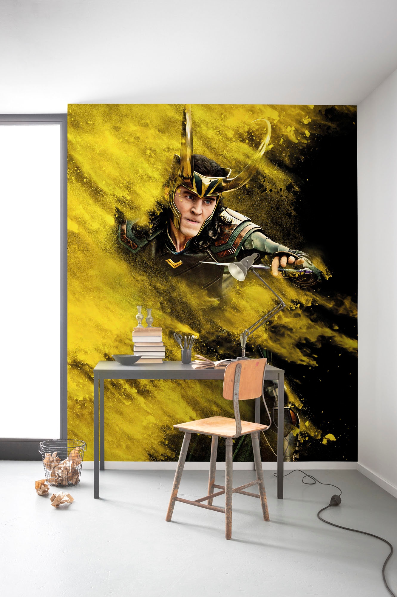 Image of Komar Fototapete "Digitaldruck Vlies - Loki Yellow Dust - Grösse 200 x 250 cm" bedruckt glatt Kinderzimmer
