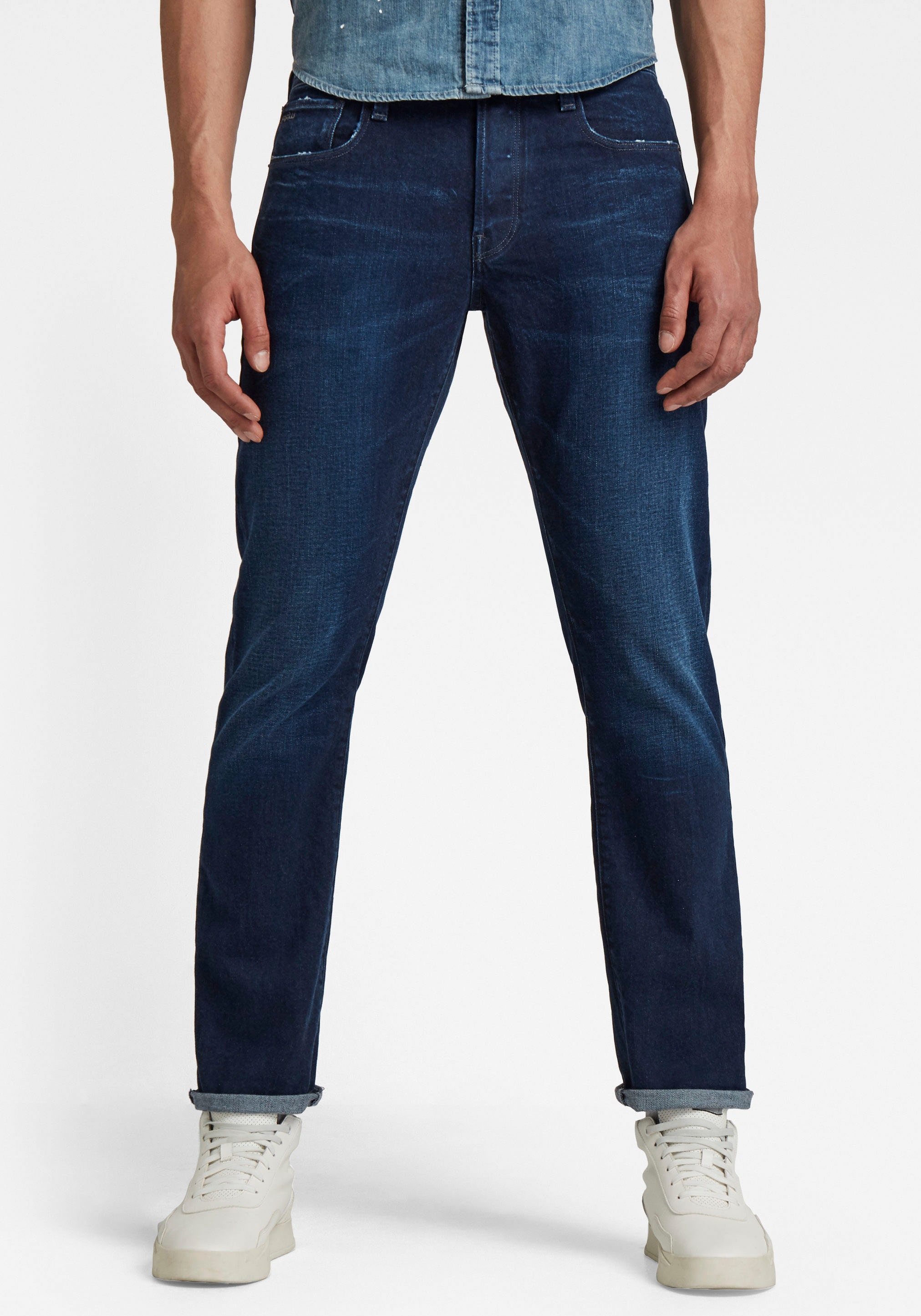 Image of G-Star RAW Straight-Jeans »Jeans 3301, Azure stretch Denim« bei Ackermann Versand Schweiz