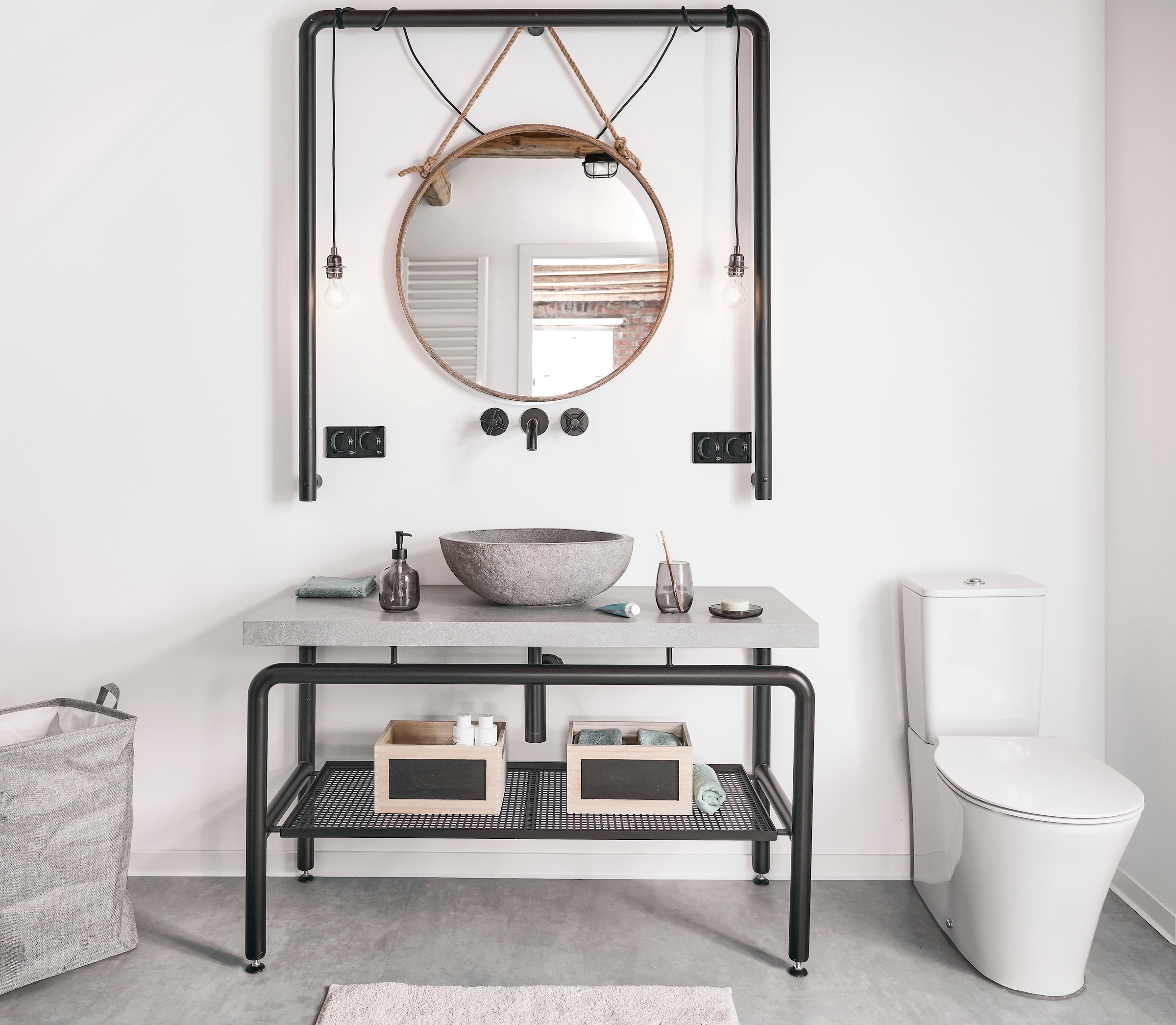 Zeller Present Wäschesack 2 praktische Griffe