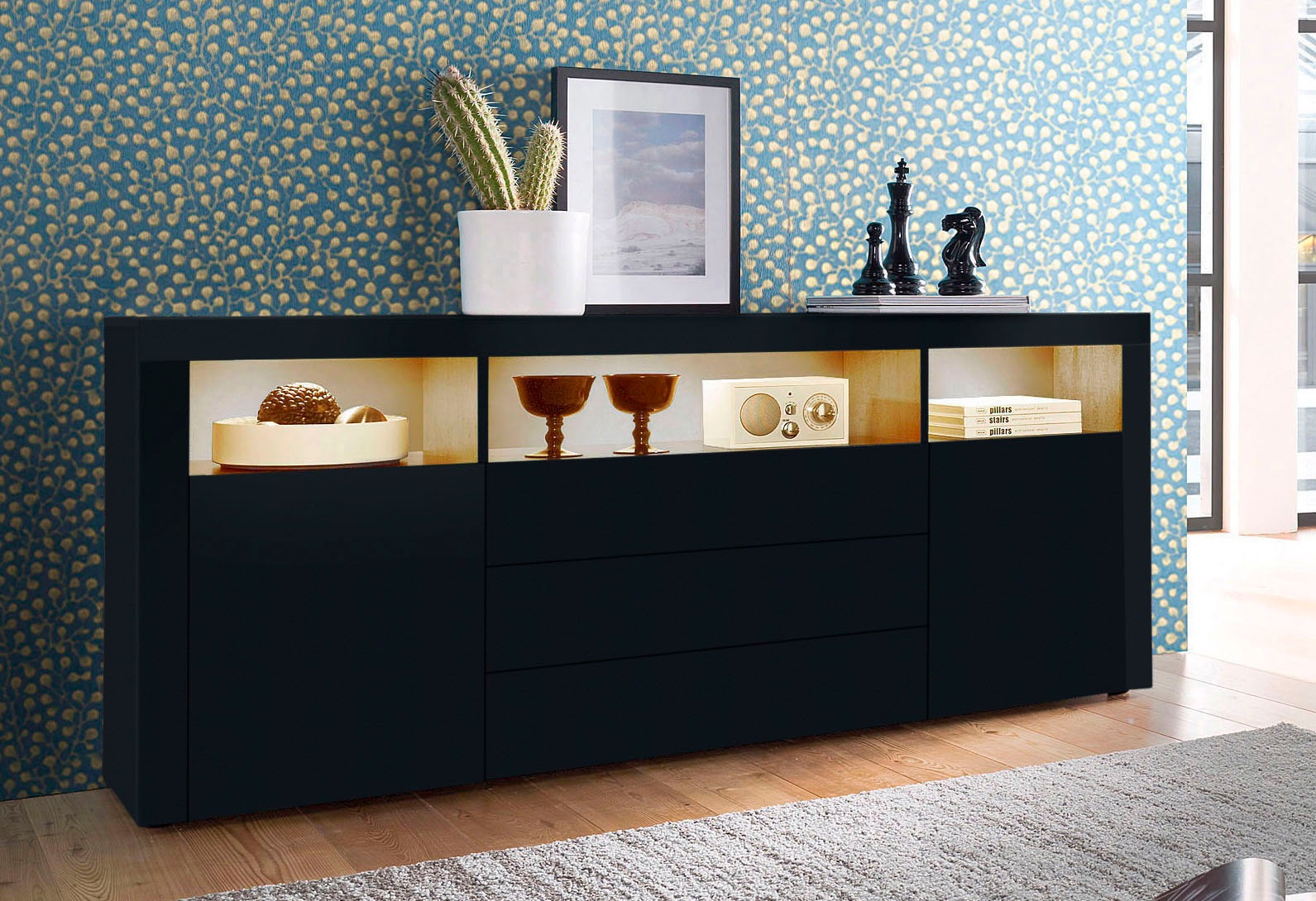 Image of borchardt Möbel Sideboard "Santa Fé, Kommode 166 cm breit" Breite 166 cm