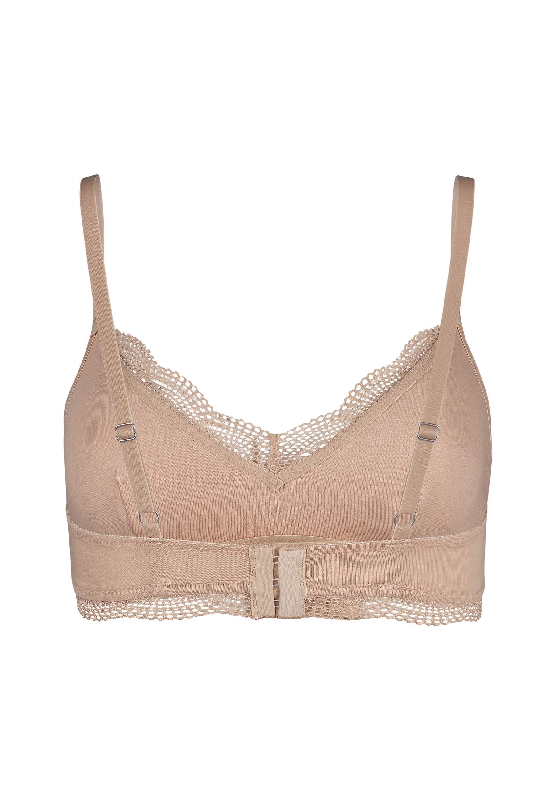 Skiny Soft-BH »Classicotton«, V-Ausschnitt mit transparenter Spitze