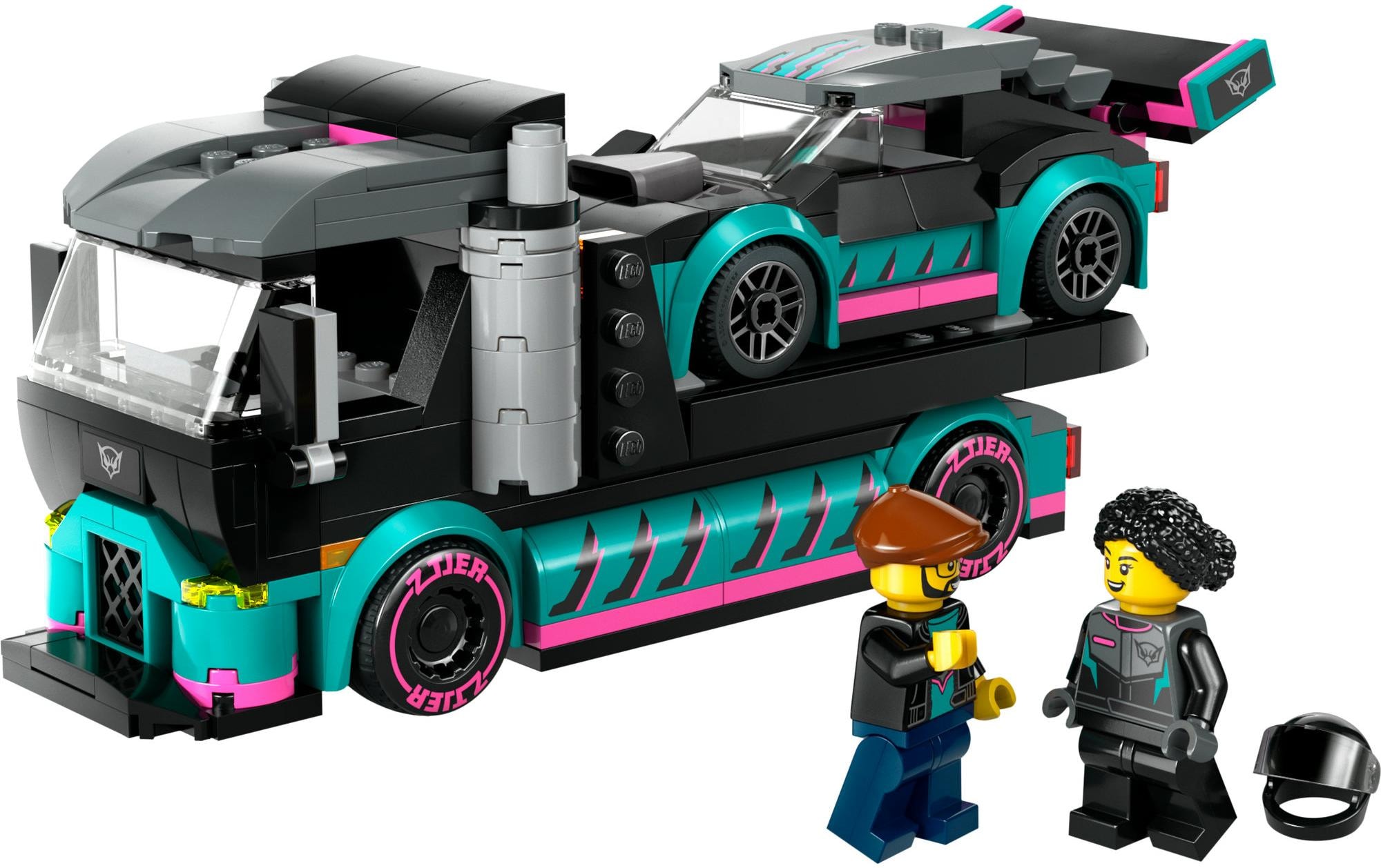 LEGO® Spielbausteine »Autotransporter mit Rennwagen 60406«, (328 St.)