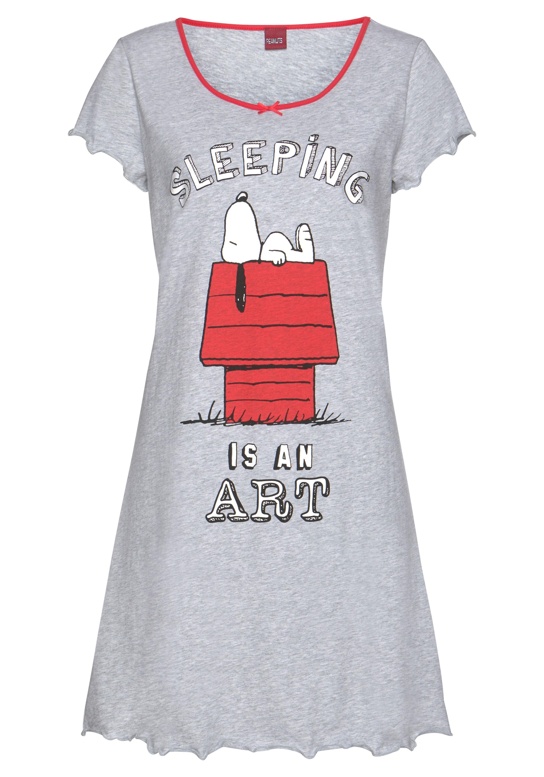 mit Snoopy-Print kleiner sur Schleife und Découvrir Peanuts Nachthemd,