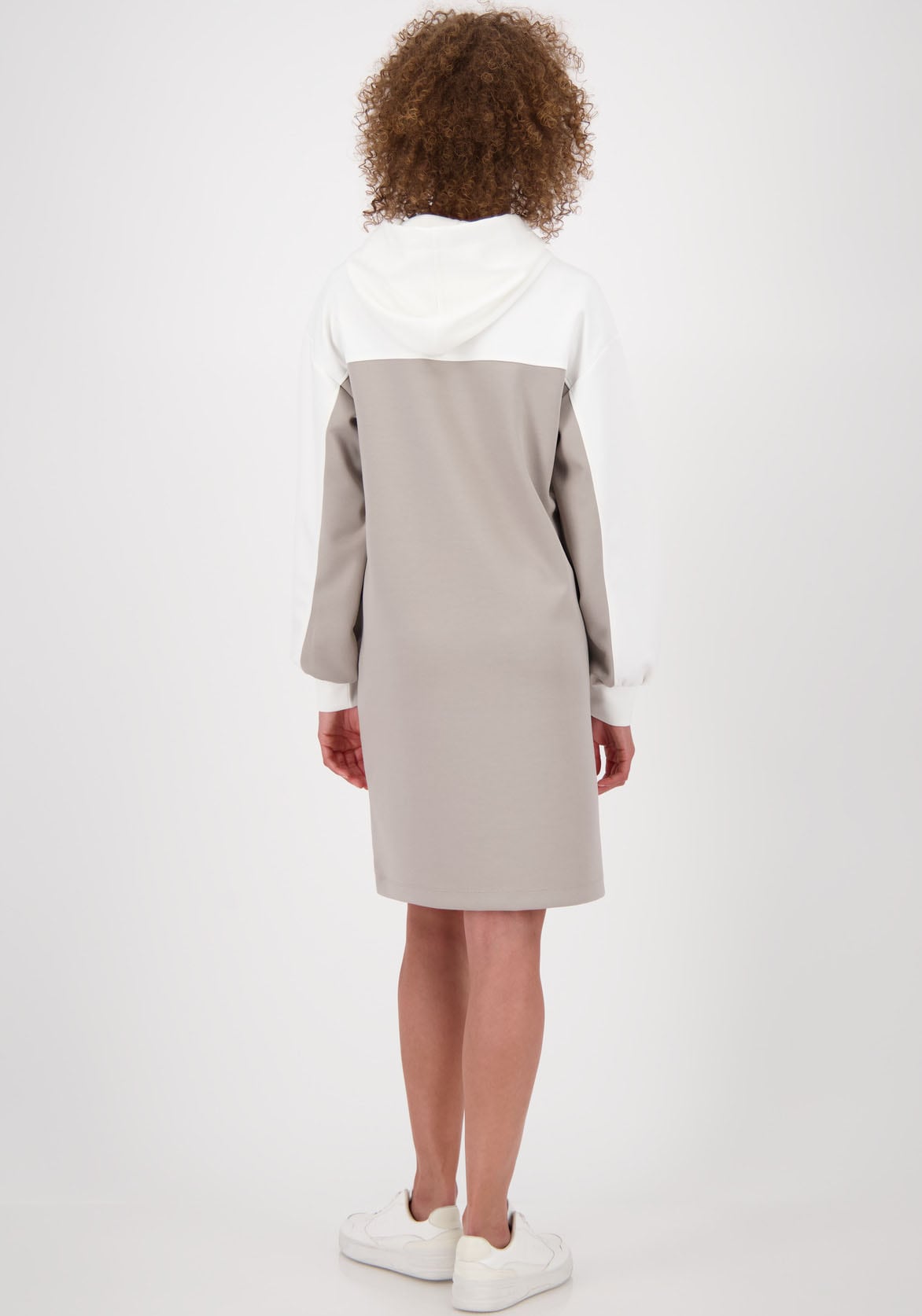 Monari Minikleid »Kleid Colorblock Sweat«, mit Kapuze, regular fit, colorblocking
