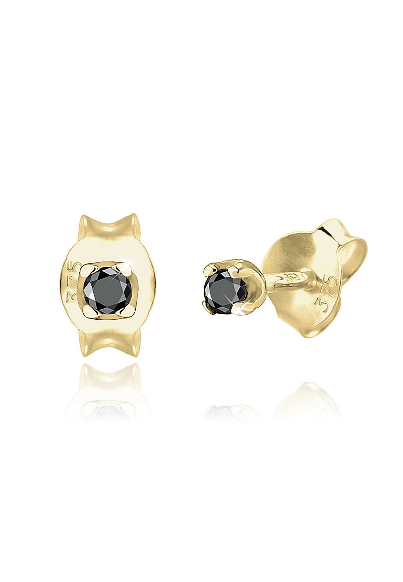 Image of Elli DIAMONDS Paar Ohrstecker »Stecker Basic Diamant (0.03 ct.) 375er Gelbgoldfarben« bei Ackermann Versand Schweiz