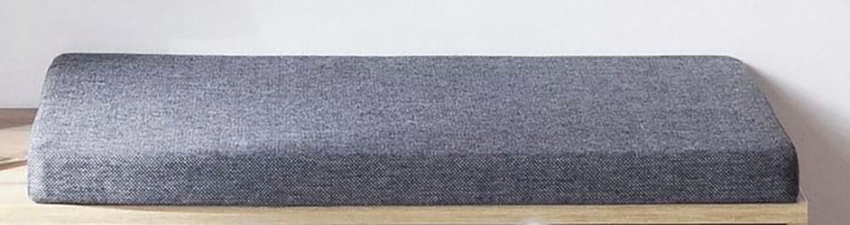 INOSIGN Bankauflage »Avena«, graues Sitzkissen, 49 x 32 cm, eckig,Bezug: 100 % Polypropylen