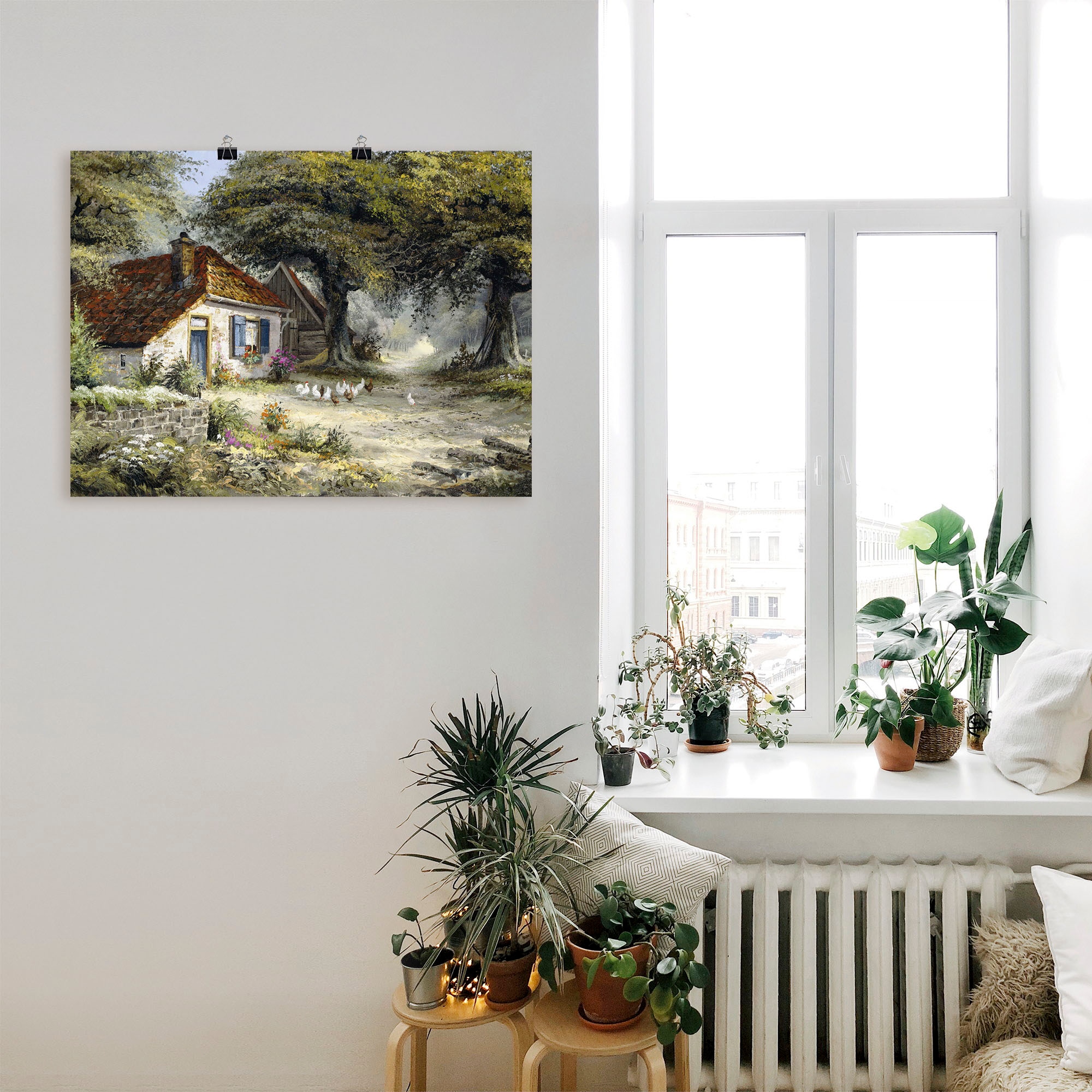 Artland Fresque murale »Märchenhaftes Ferienhaus« 1 cuis tlg. als Leinwandbild, Poster in verschied. Grössen