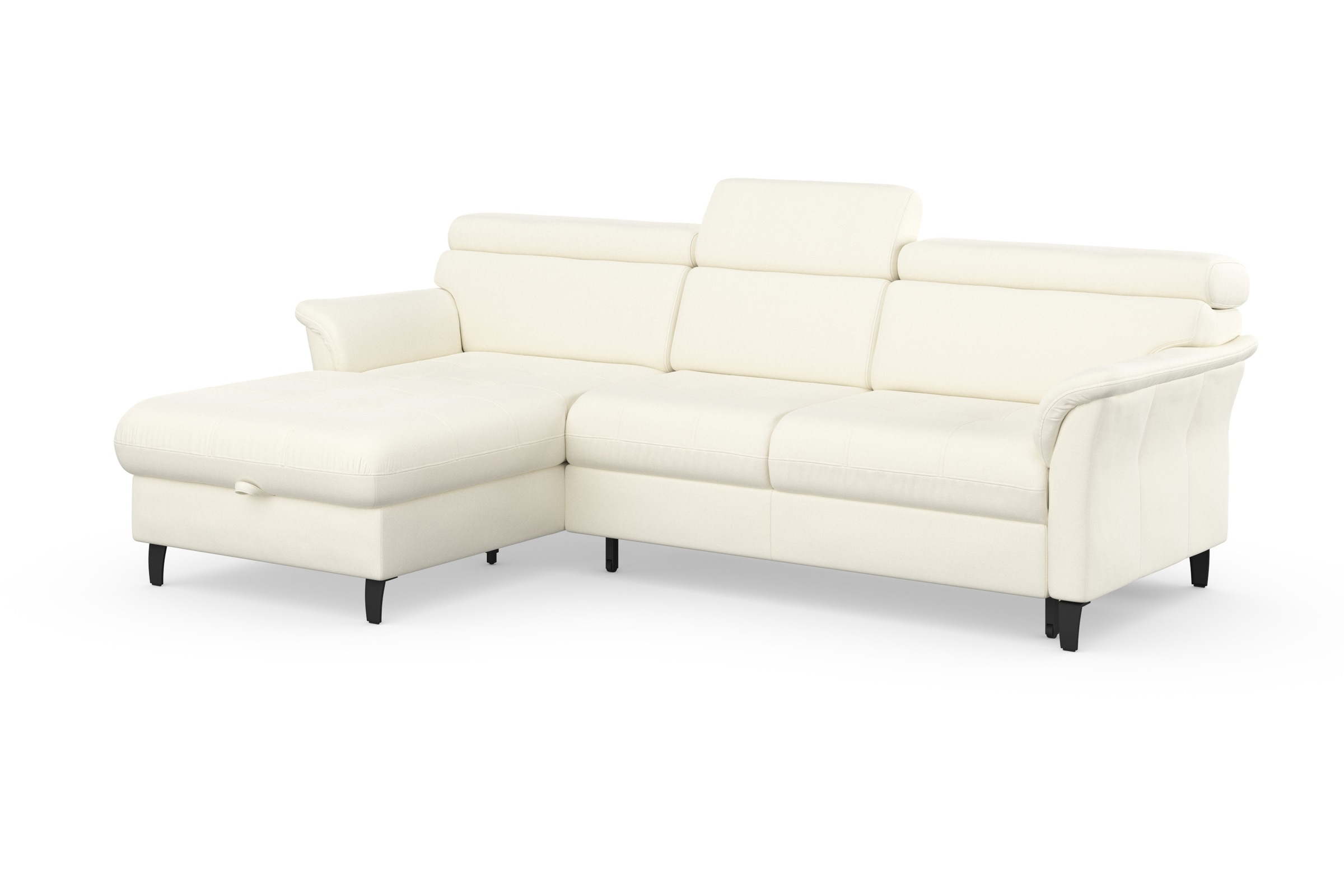 sit&more Ecksofa »Marano L-Form«, inklusive Kopfteilverstellung, wahlweise mit Bettfunktion, Bettkasten