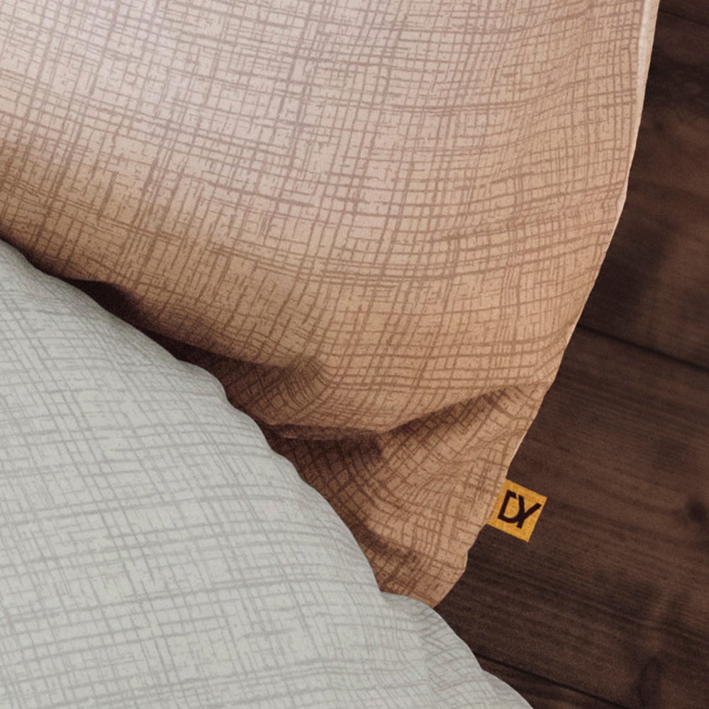 Dyckhoff Wendebettwäsche »Uni« 2 Stk. tlg. Baumwolle, Renforcé, 100x135, Baby, Unifarben Meerblau, Reissverschluss