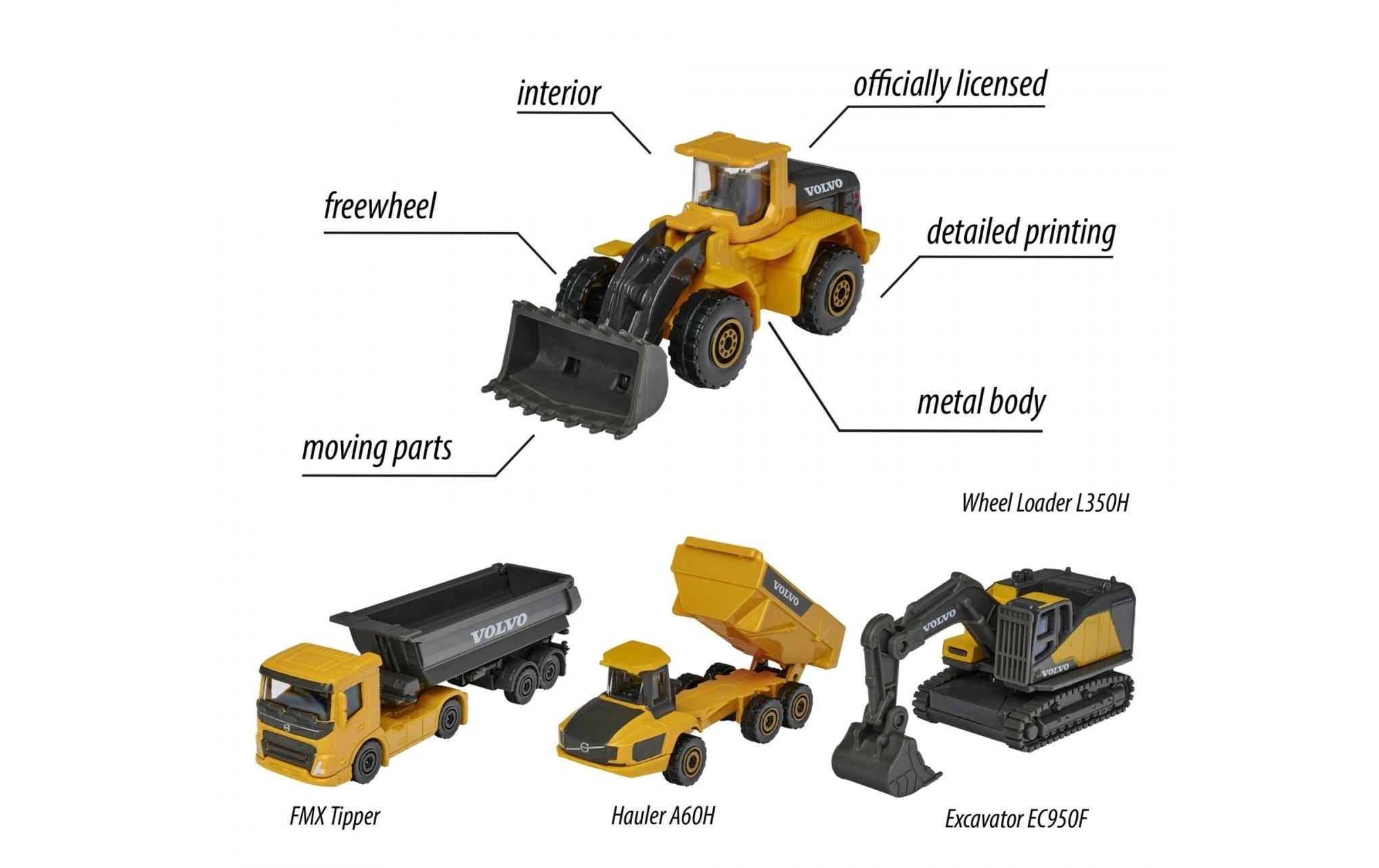 majORETTE Spielzeug-Baumaschine »Pieces Giftpack«