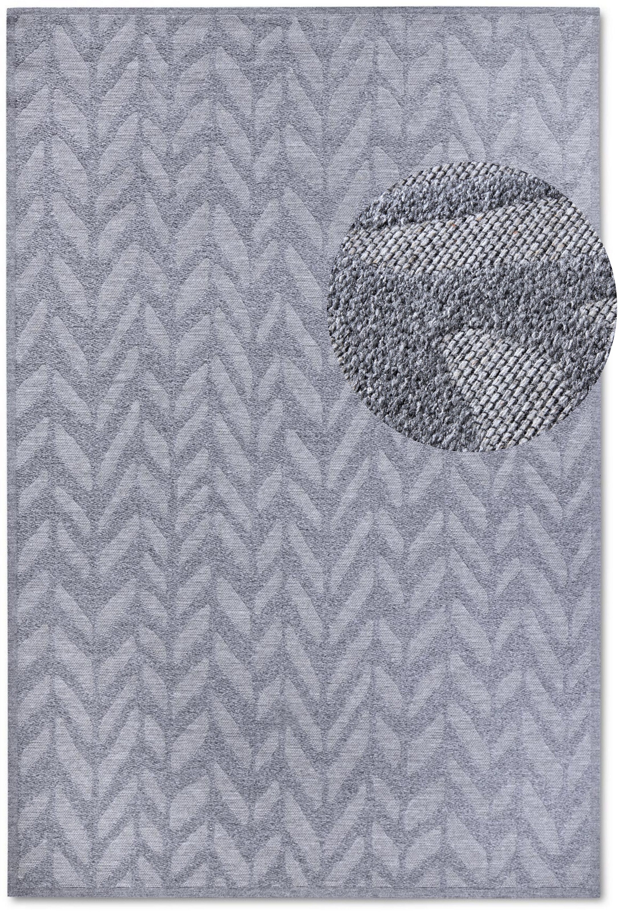 Villeroy & Boch Outdoorteppich »Georgette« rechteckig 4 mm Höhe In-& Outdoor, Flachgewebe, wetterfest, Terrasse, Balkon, modern, Trend