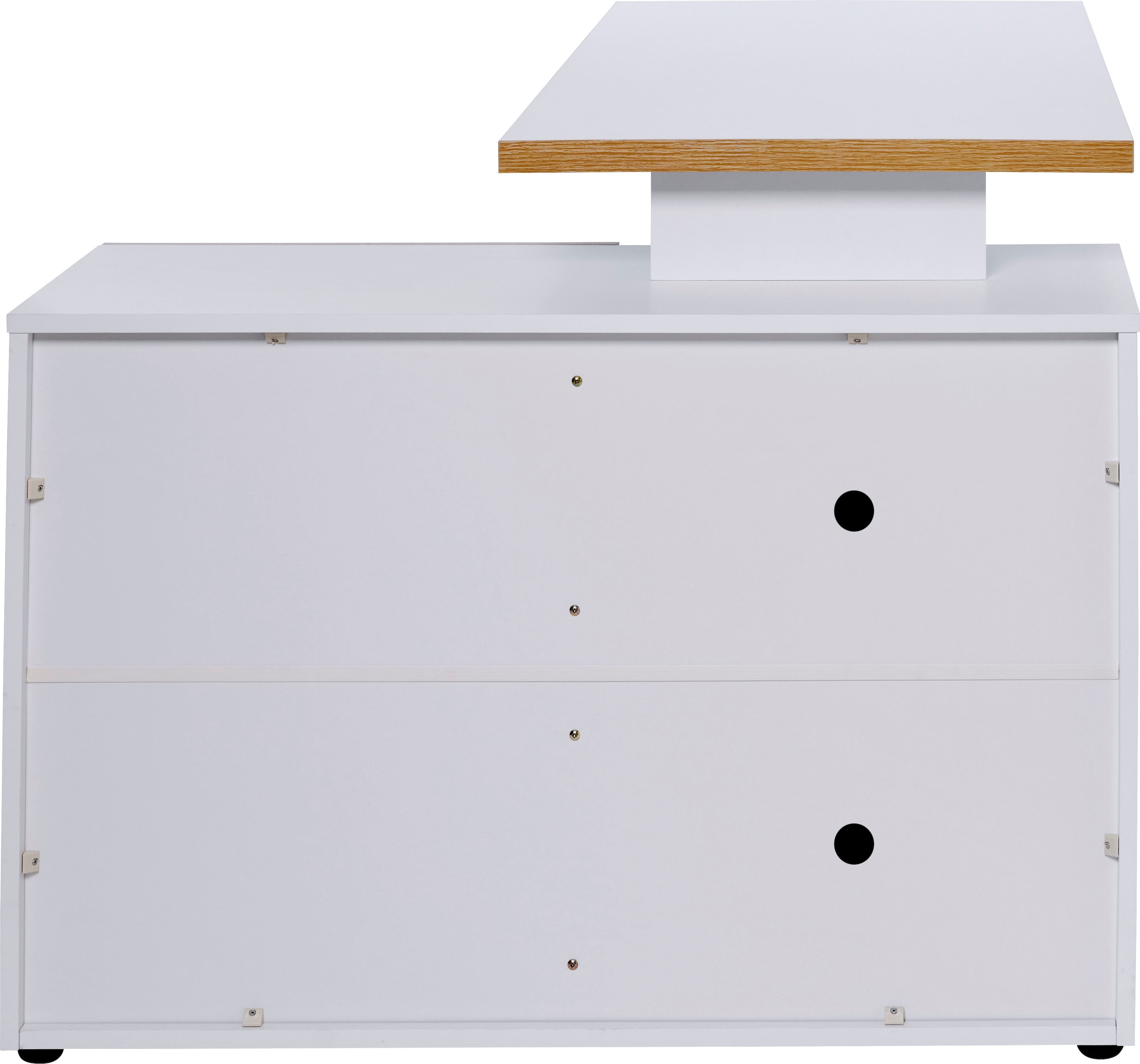 Jahnke Eckschreibtisch »CLUB C 130 E« Eckschreibtisch, wechselseitig montierbar, Breite 130 cm