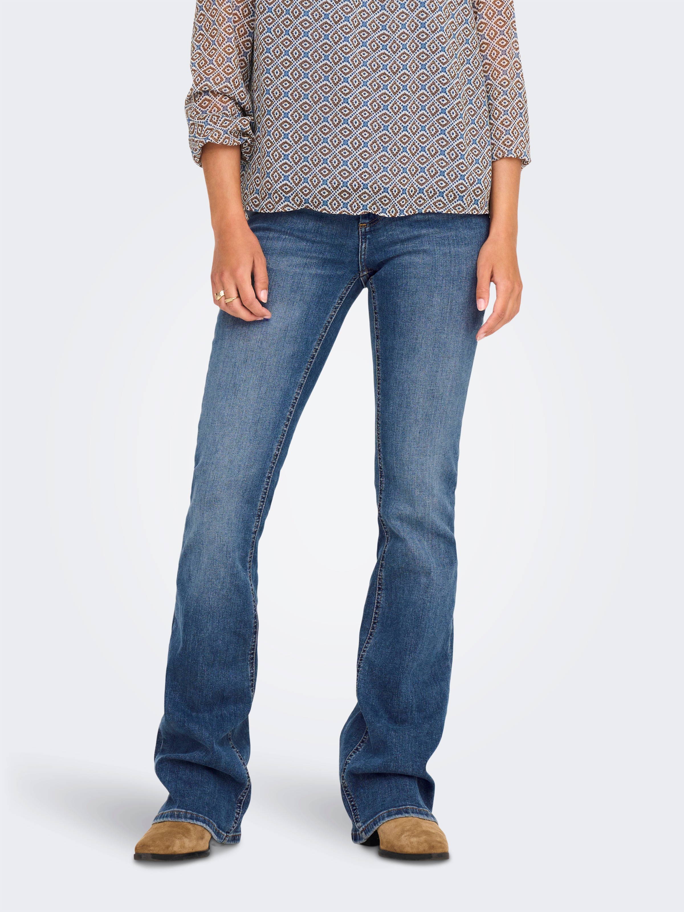 Image of ONLY Bootcut-Jeans "ONLBLUSH MID FLARED DNM TAI305 NOOS"