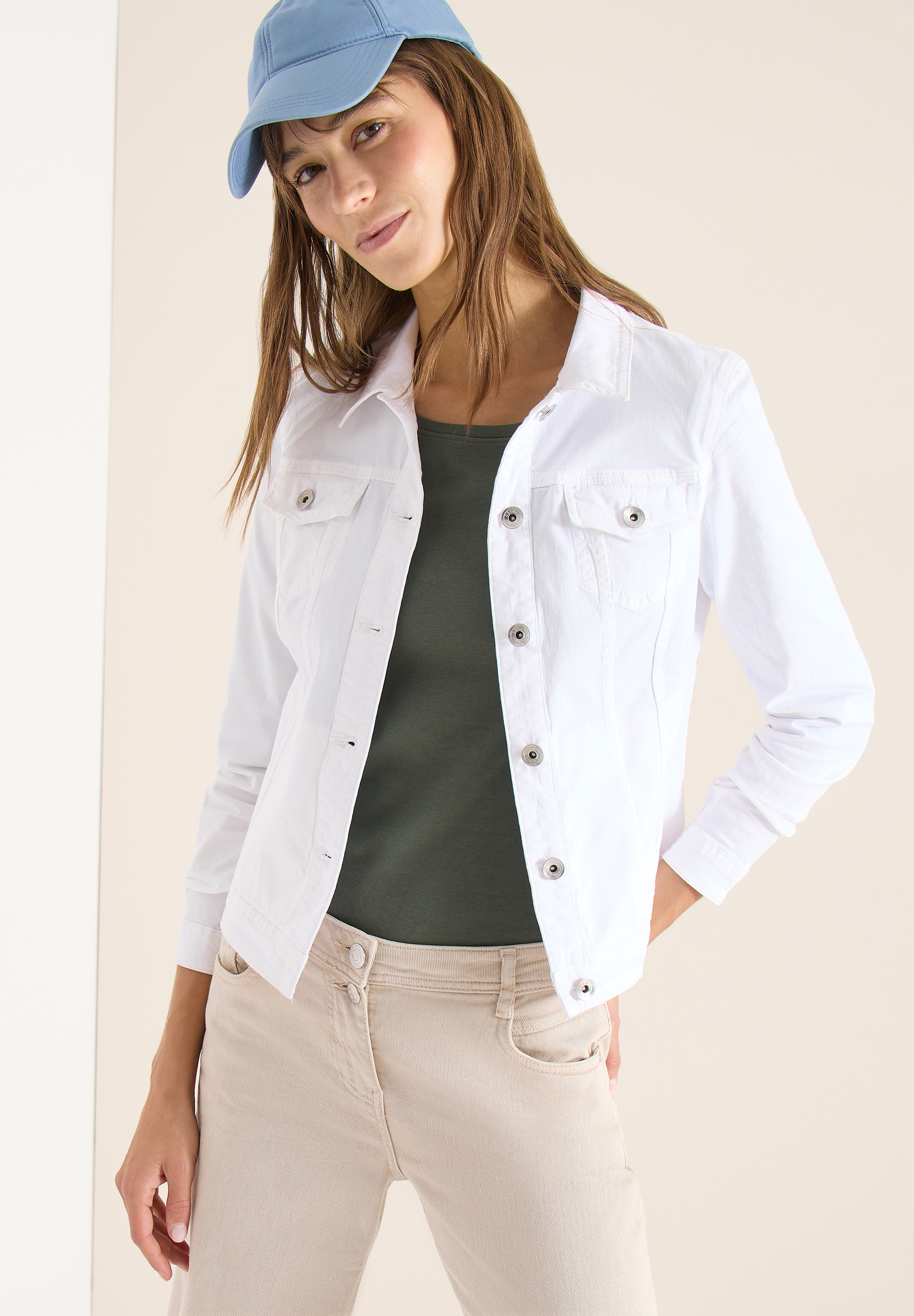Image of Cecil Jeansjacke mit Brust Taschen