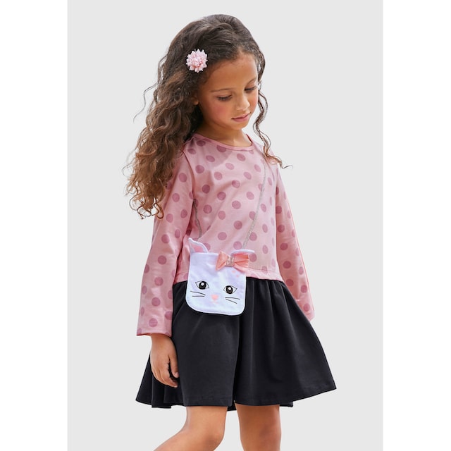 Tasche »für Glitzerband auf kleiner Jerseykleid und versandkostenfrei appliziertem kleine Mädchen«, mit KIDSWORLD