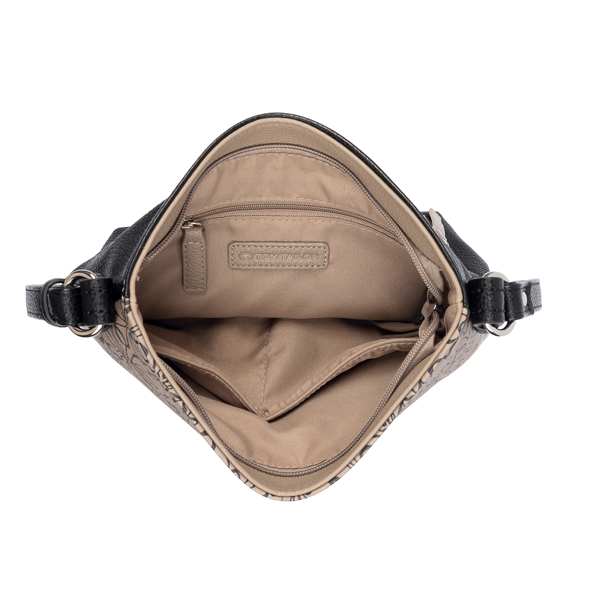 TOM TAILOR Umhängetasche »Ellen« Damen Schultertasche, mit hochglänzendem Reissverschluss-Eyecatcher