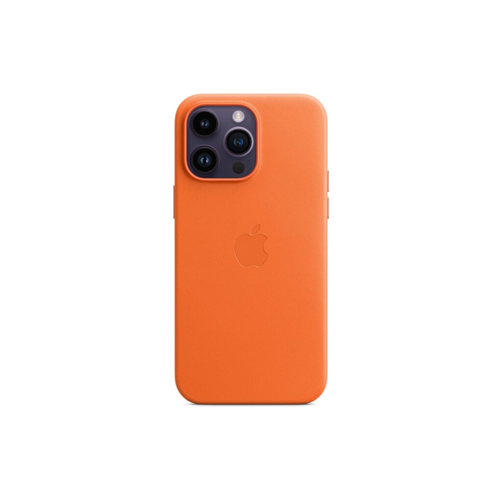 Apple Smartphone-Hülle »Pro Max Leather Case Orange«, iPhone 14 Pro Max