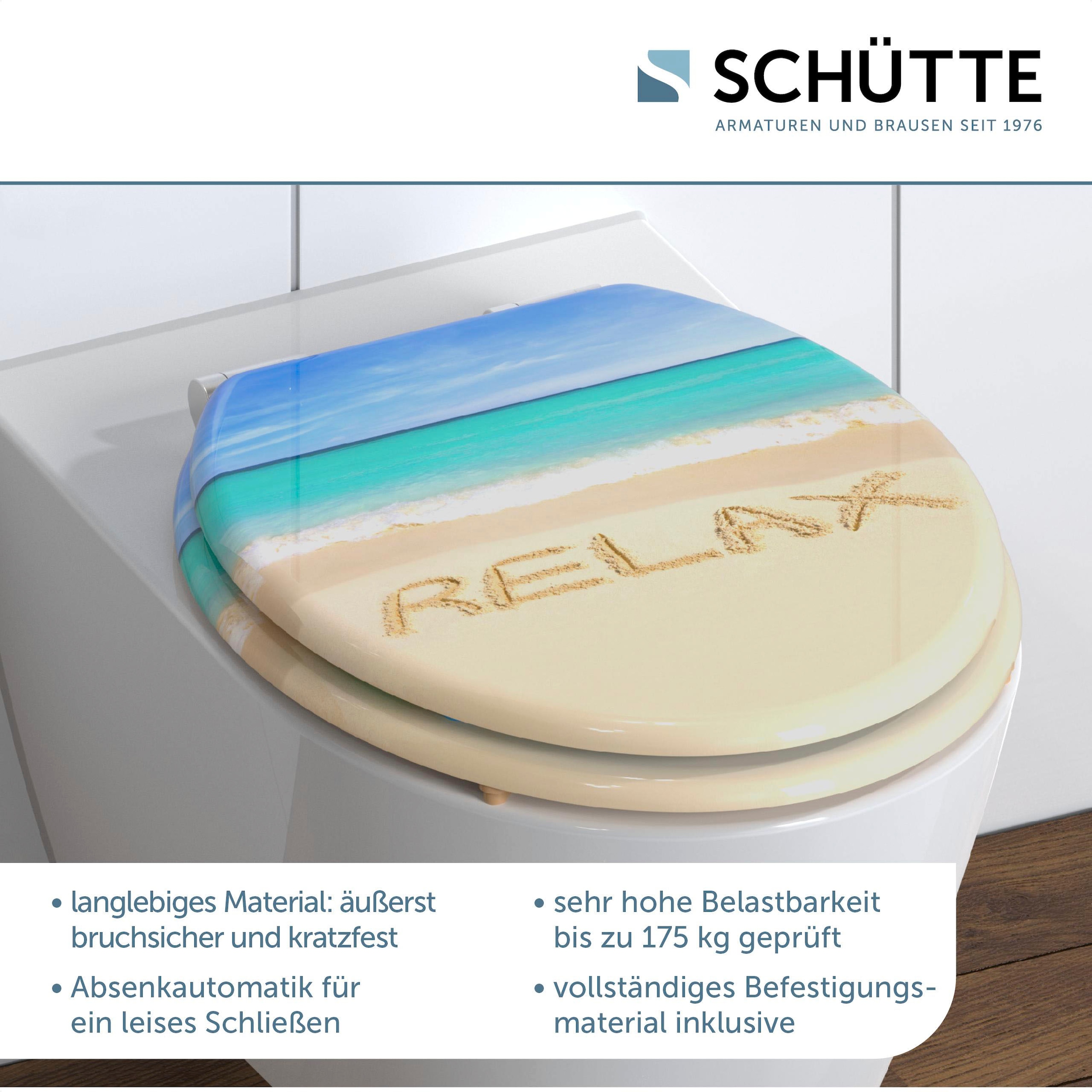 Schütte WC-Sitz »Relax« mit Absenkautomatik und Holzkern, MDF