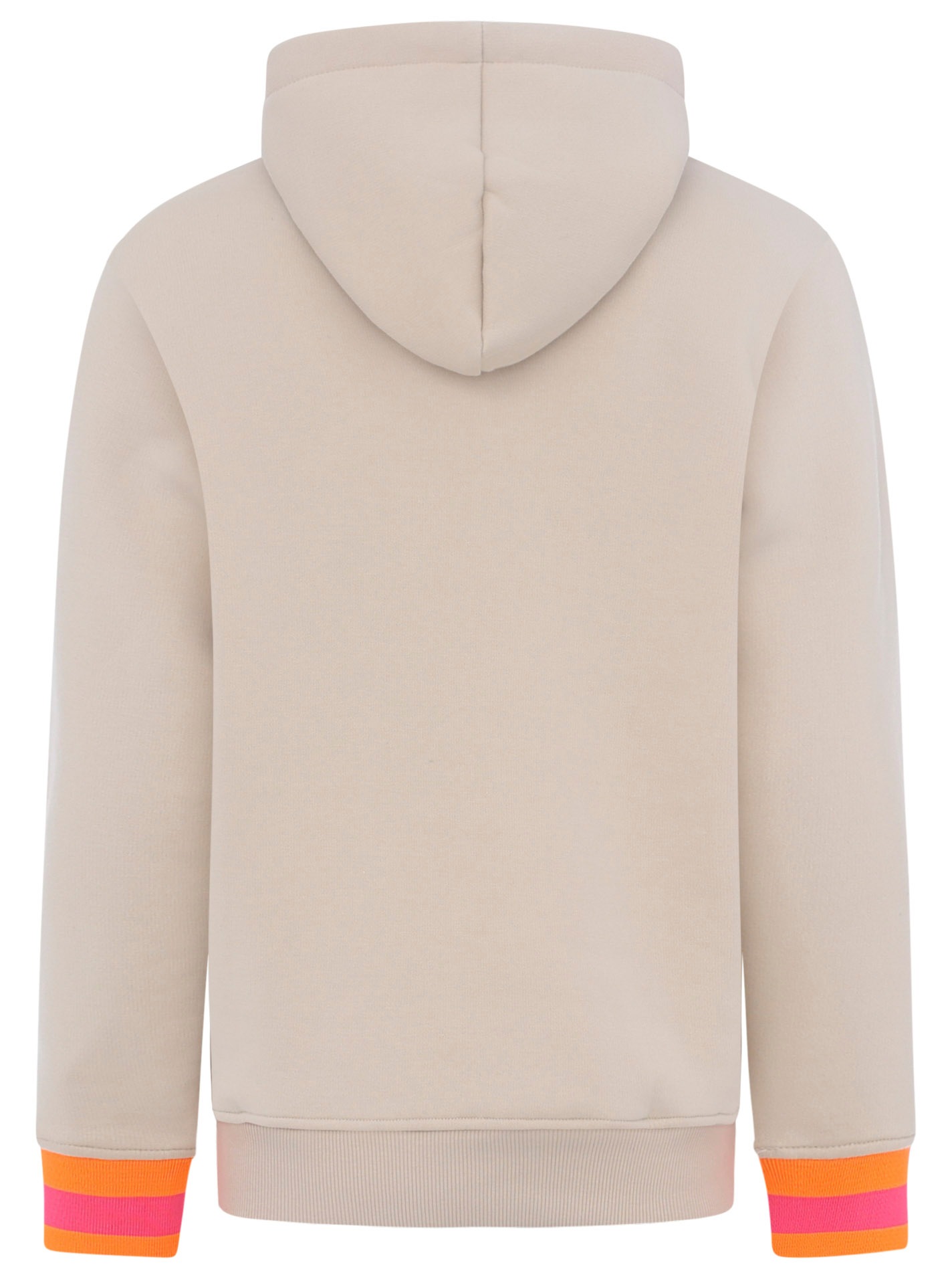 Zwillingsherz Hoodie, mit Aufschrift Moin und Anker in Neonfarben
