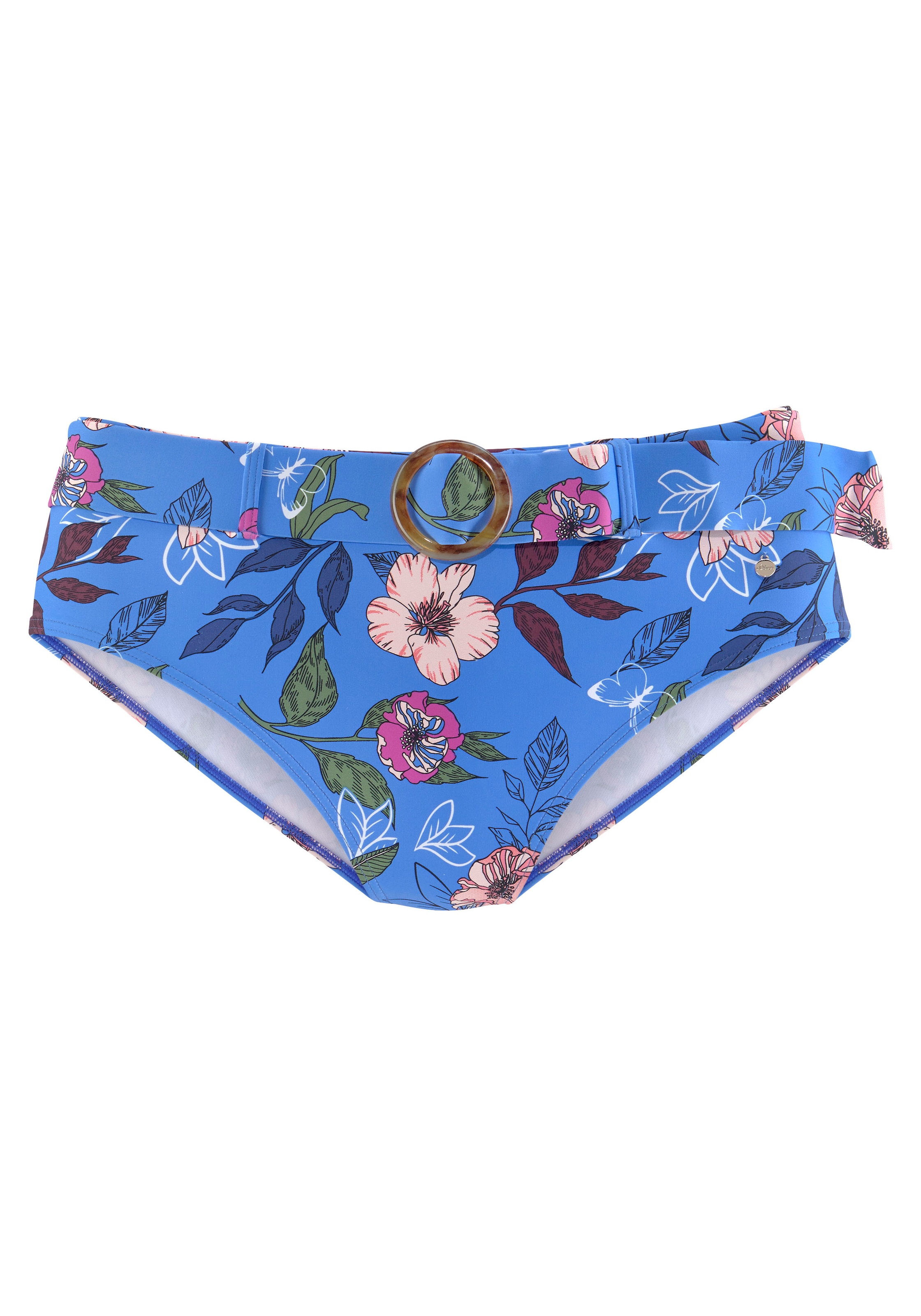 s.Oliver Highwaist-Bikini-Hose »Maya«, mit abnehmbarem Gürtel und Schnalle in Horn-Optik